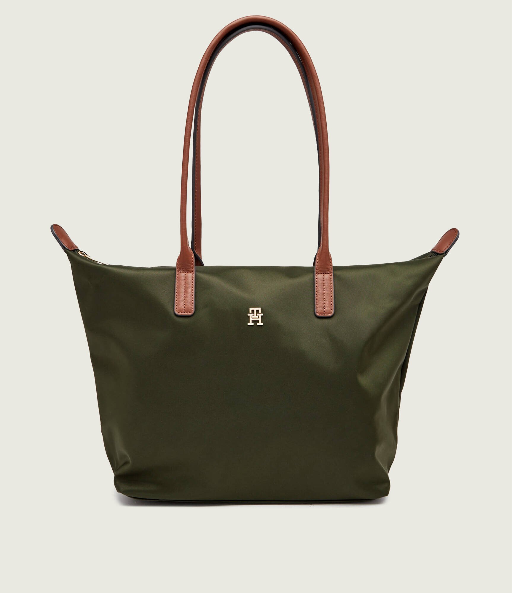 Tommy Hilfiger Geantă shopper Popette cu adaos de piele