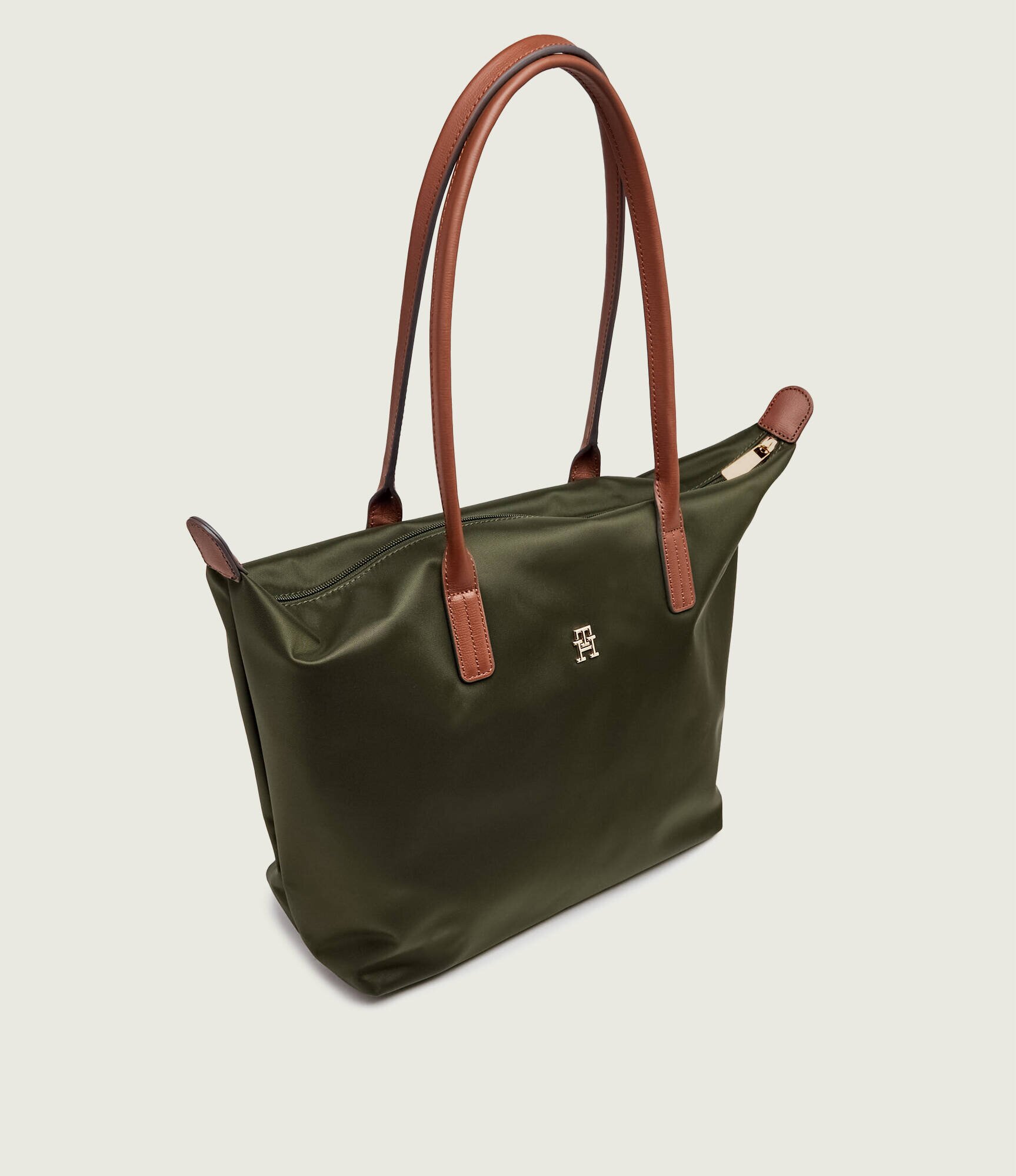 Tommy Hilfiger Geantă shopper Popette cu adaos de piele