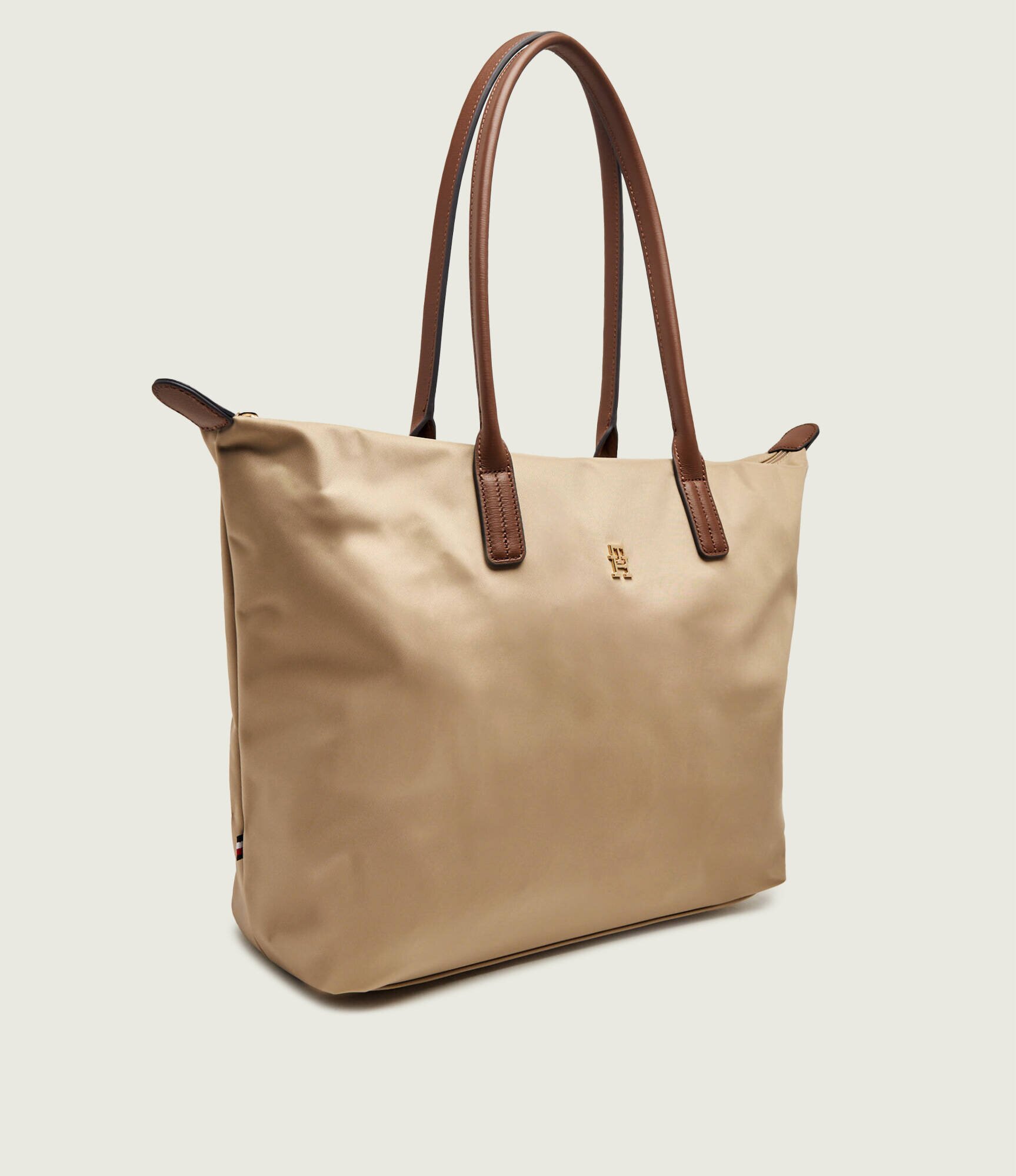 Tommy Hilfiger Geantă shopper Popette cu adaos de piele