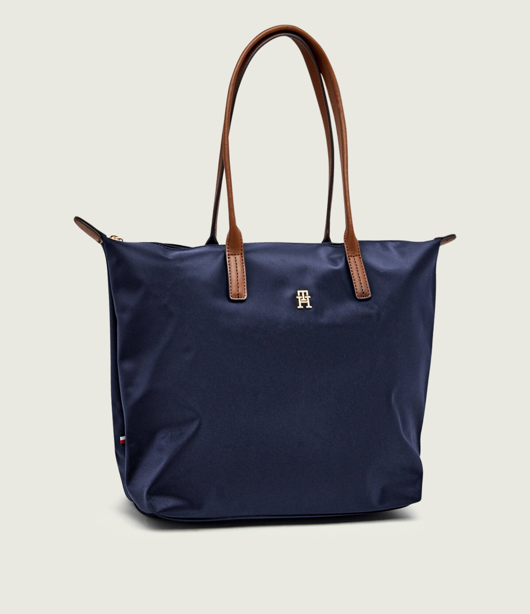 Tommy Hilfiger Geantă shopper Popette cu adaos de piele