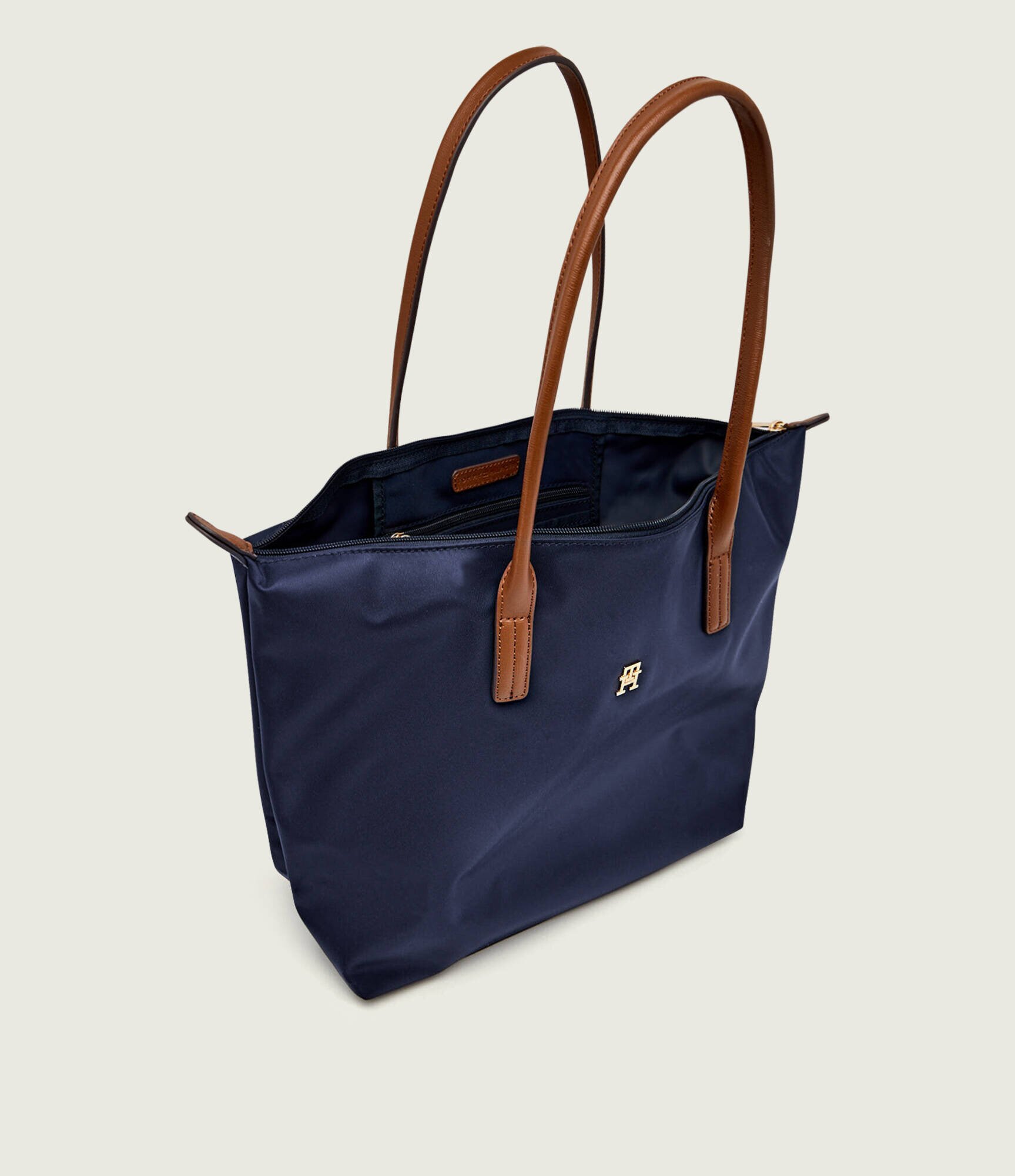 Tommy Hilfiger Geantă shopper Popette cu adaos de piele