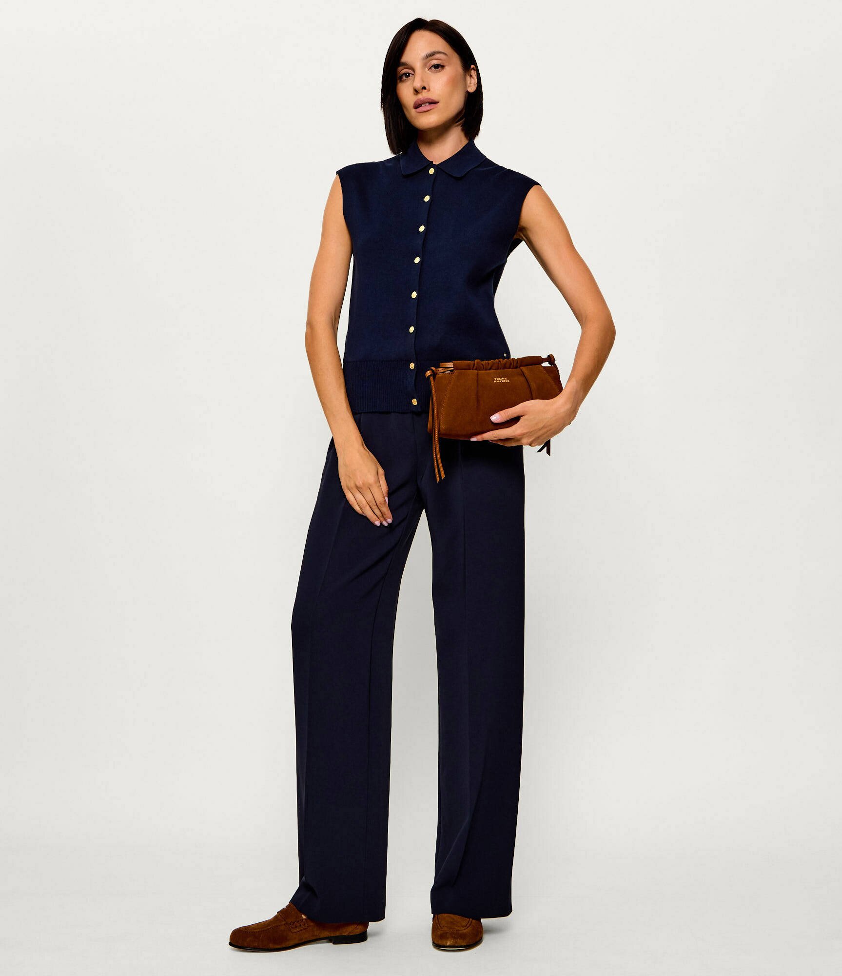 Tommy Hilfiger Geantă tip sac | piele întoarsă