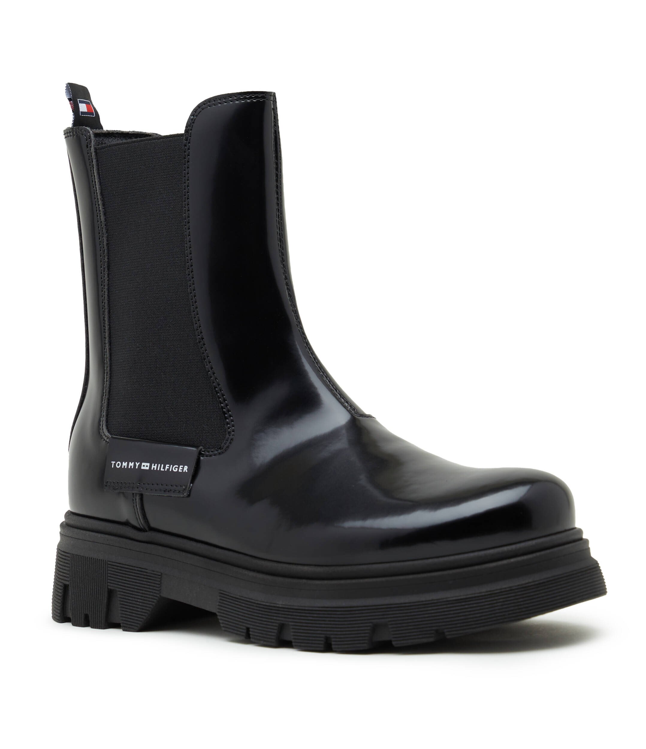 Tommy Hilfiger Ghete chelsea cu adaos de piele