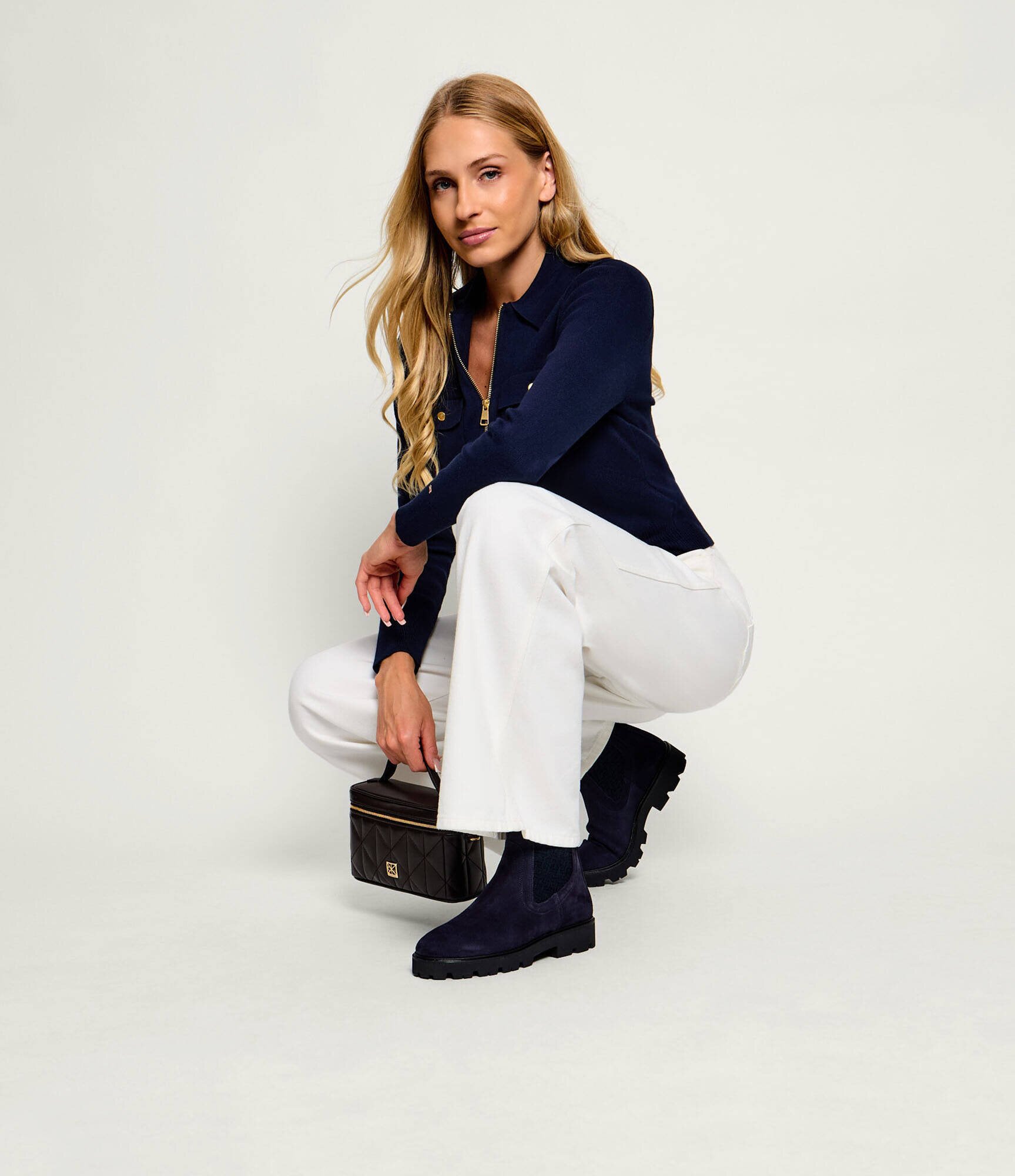 Tommy Hilfiger Ghete chelsea | piele întoarsă