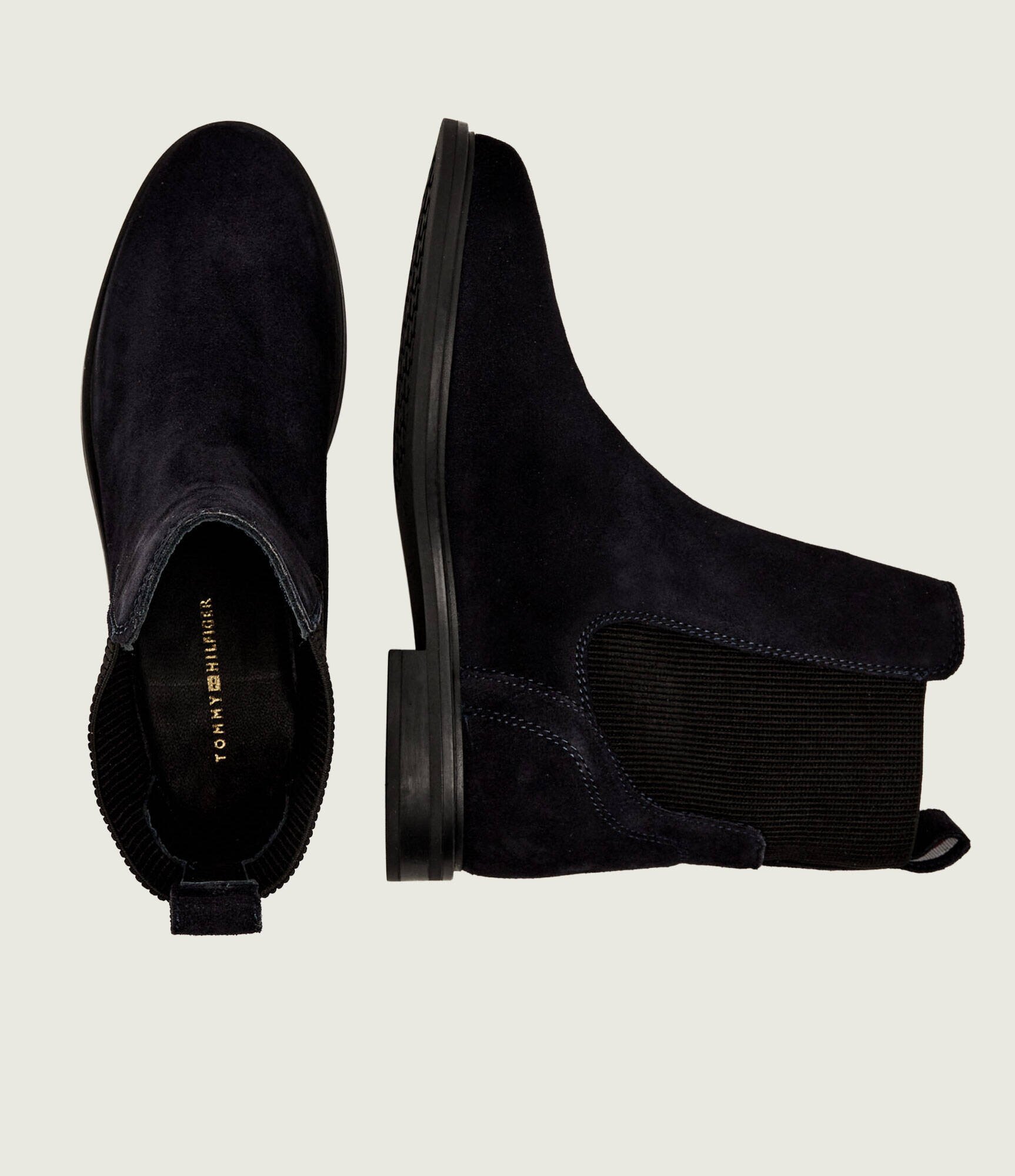 Tommy Hilfiger Ghete chelsea | piele întoarsă