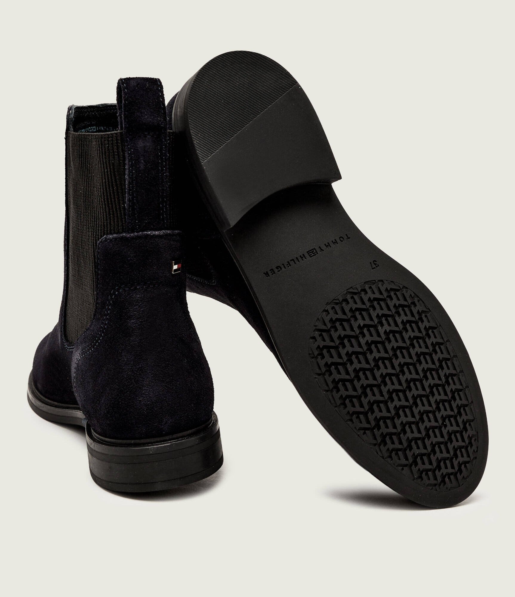Tommy Hilfiger Ghete chelsea | piele întoarsă