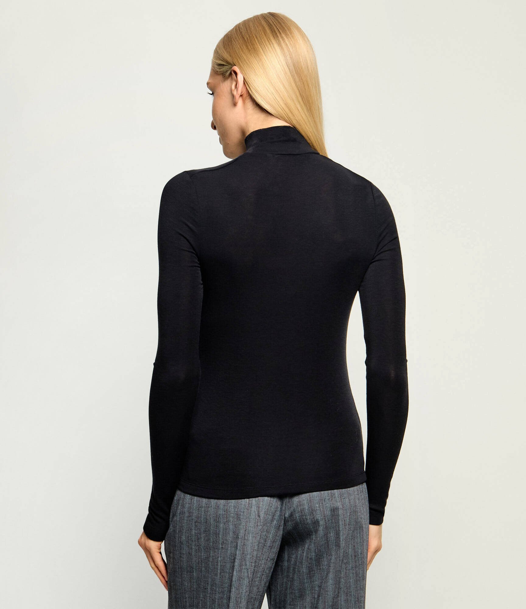 Tommy Hilfiger Guler înalt | Slim Fit cu adaos de lână