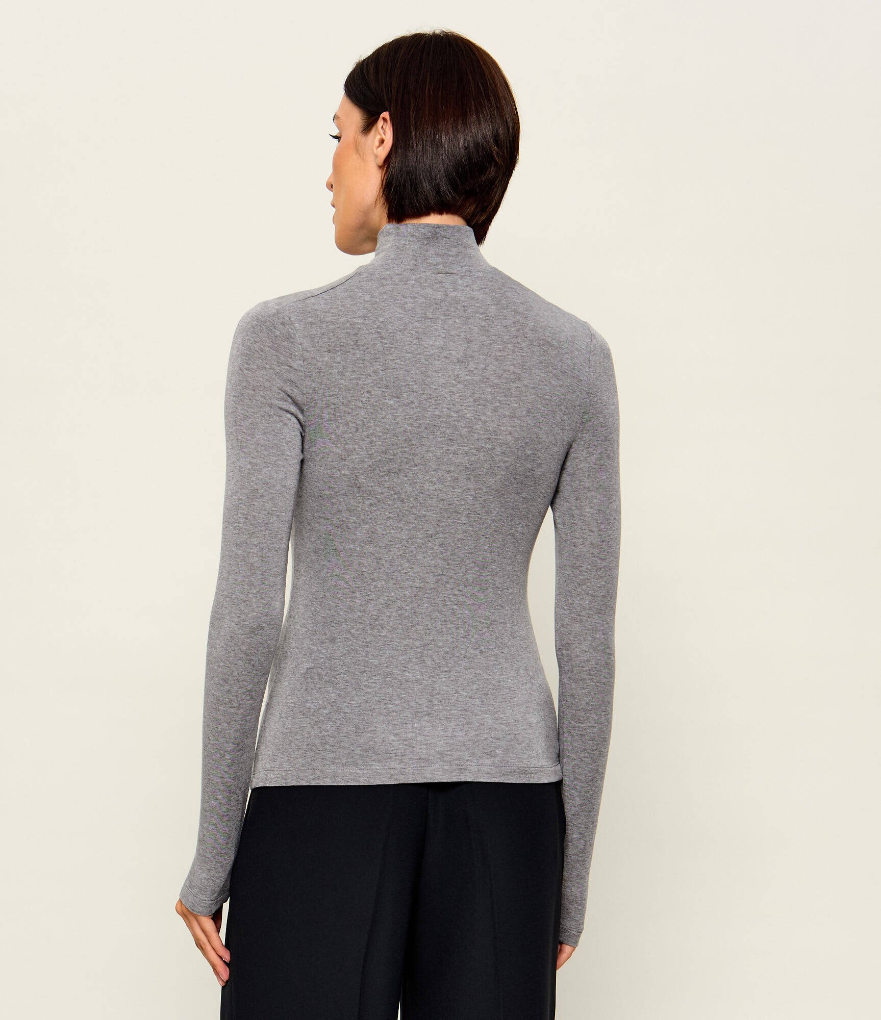 Tommy Hilfiger Guler înalt | Slim Fit cu adaos de lână
