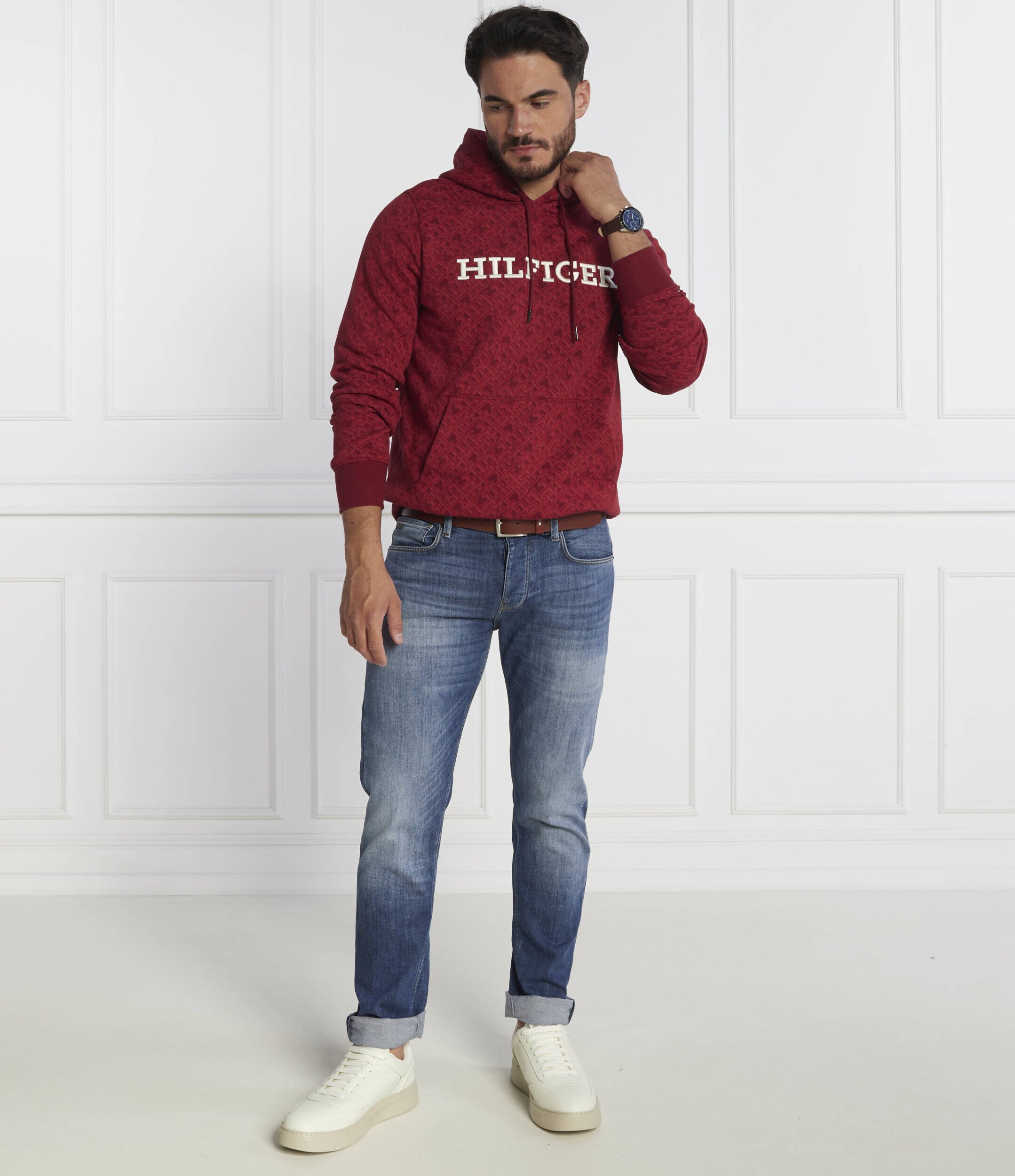 Tommy Hilfiger Hanorac AOP MONOGRAM HOODY | Regular Fit