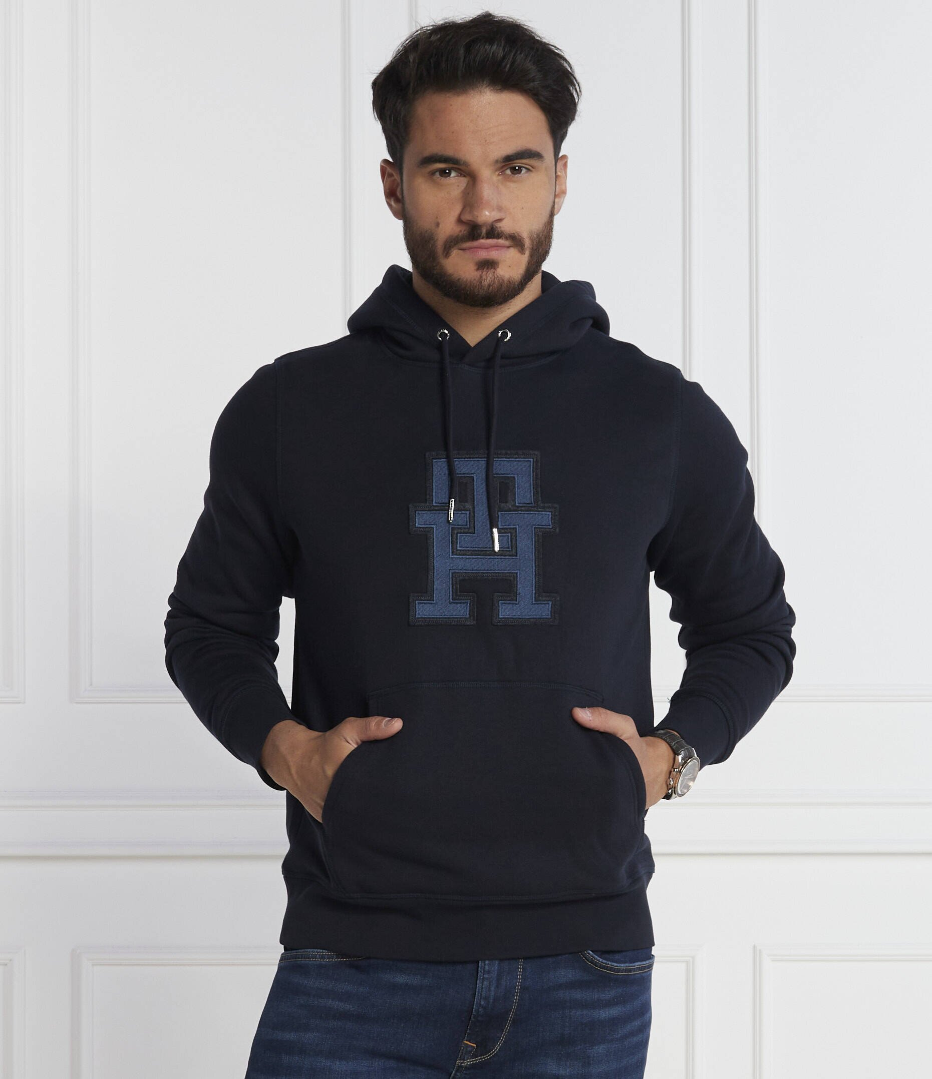 Tommy Hilfiger Hanorac MONOGRAM APPLIQUE HOODY | Regular Fit