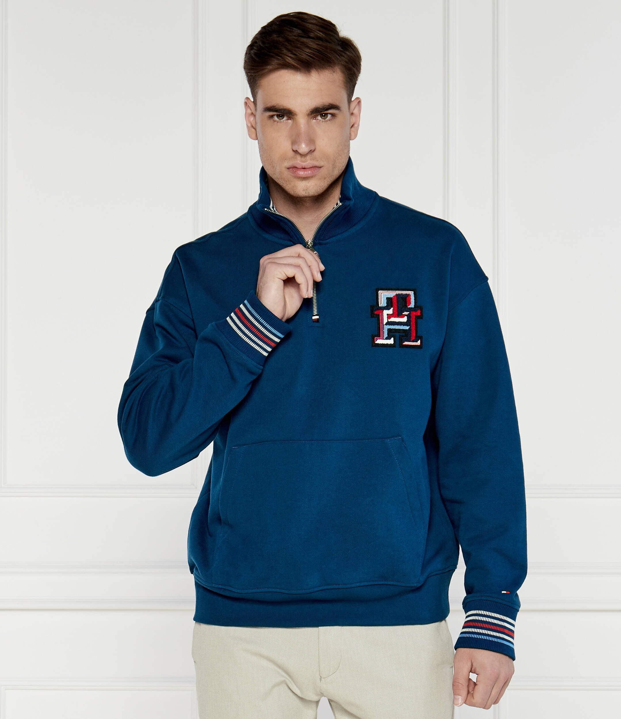 Tommy Hilfiger Hanorac MONOGRAM TIPPED 1/4 ZIP | Oversize fit