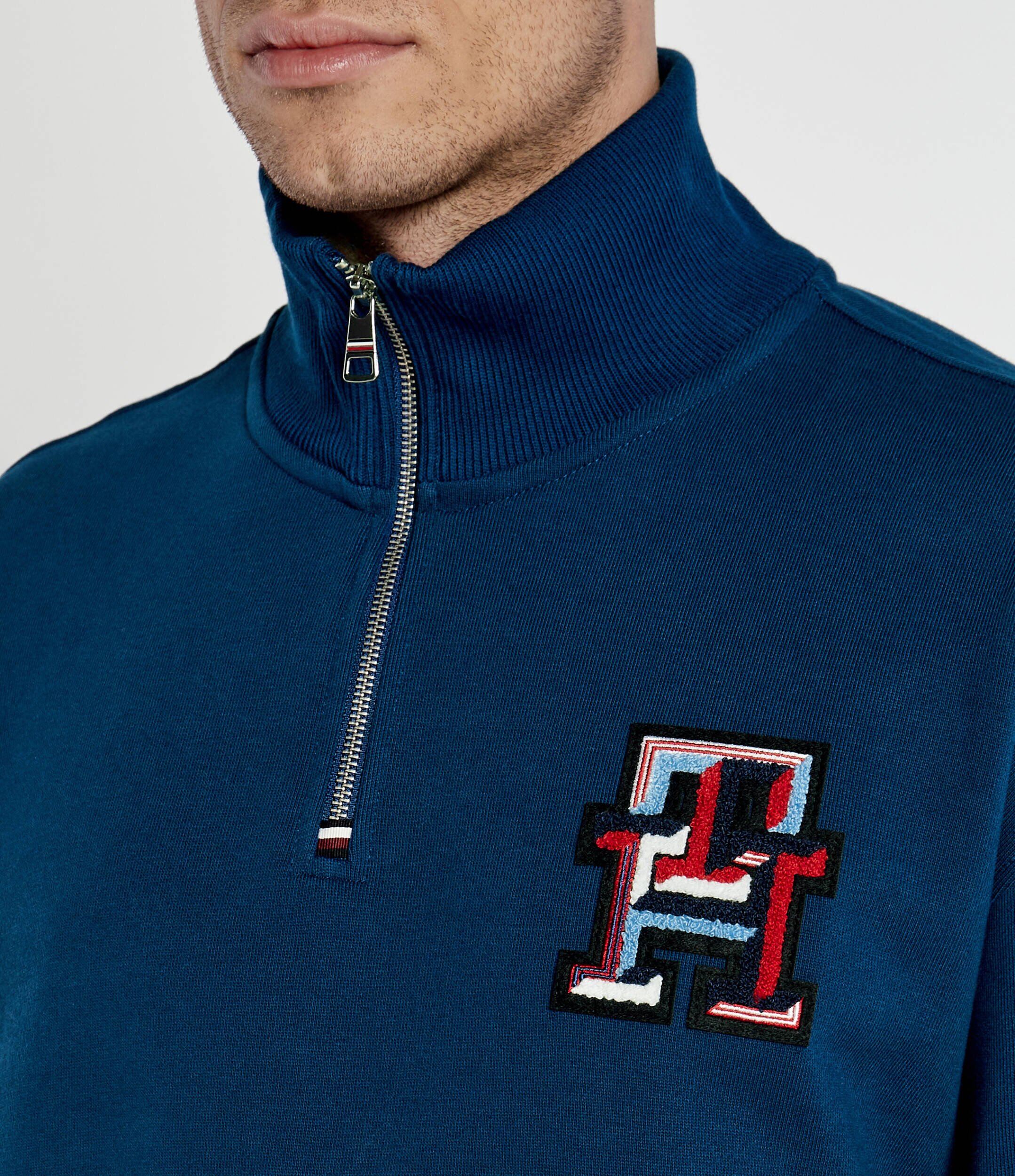 Tommy Hilfiger Hanorac MONOGRAM TIPPED 1/4 ZIP | Oversize fit