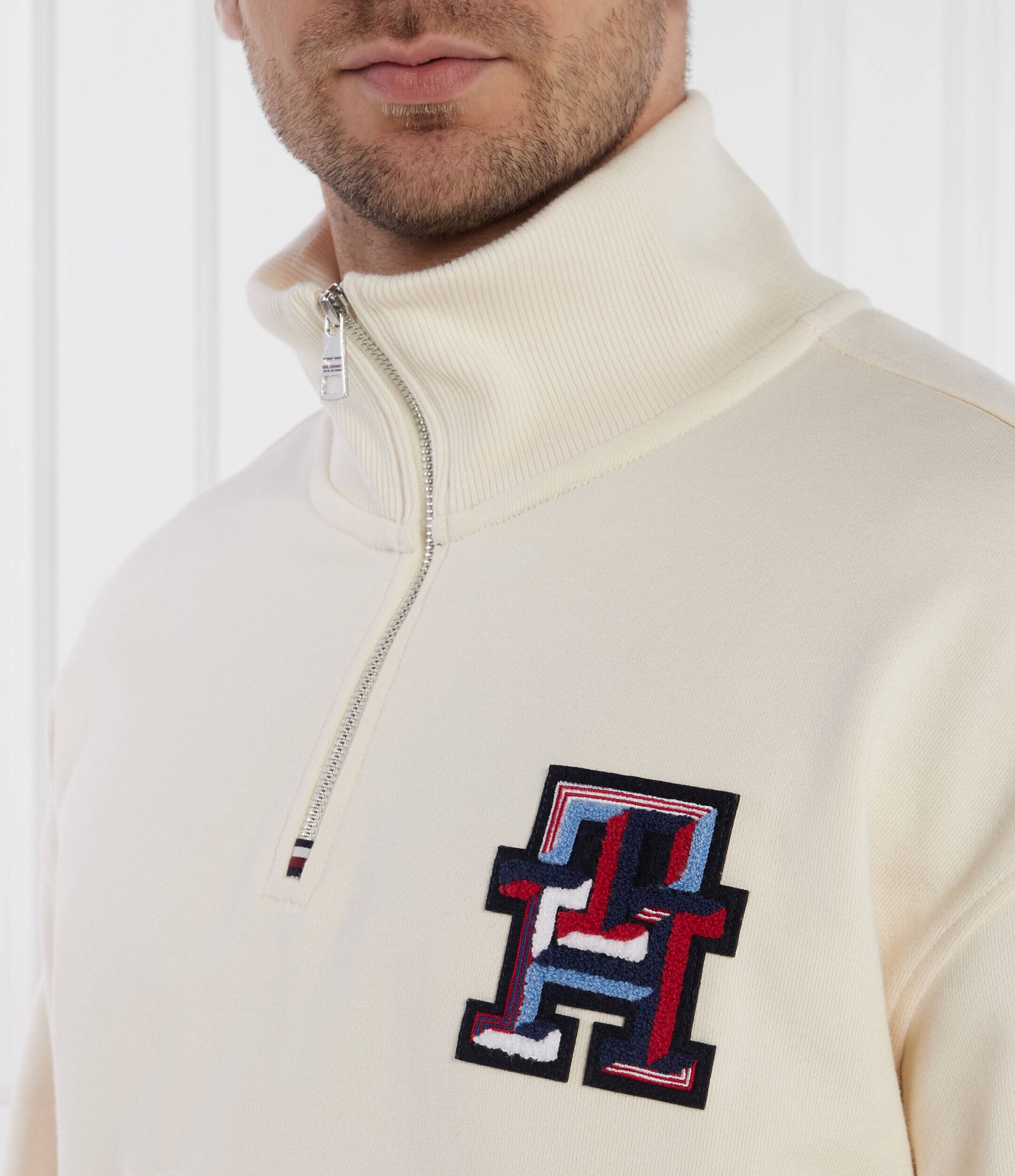 Tommy Hilfiger Hanorac MONOGRAM TIPPED 1/4 ZIP | Oversize fit