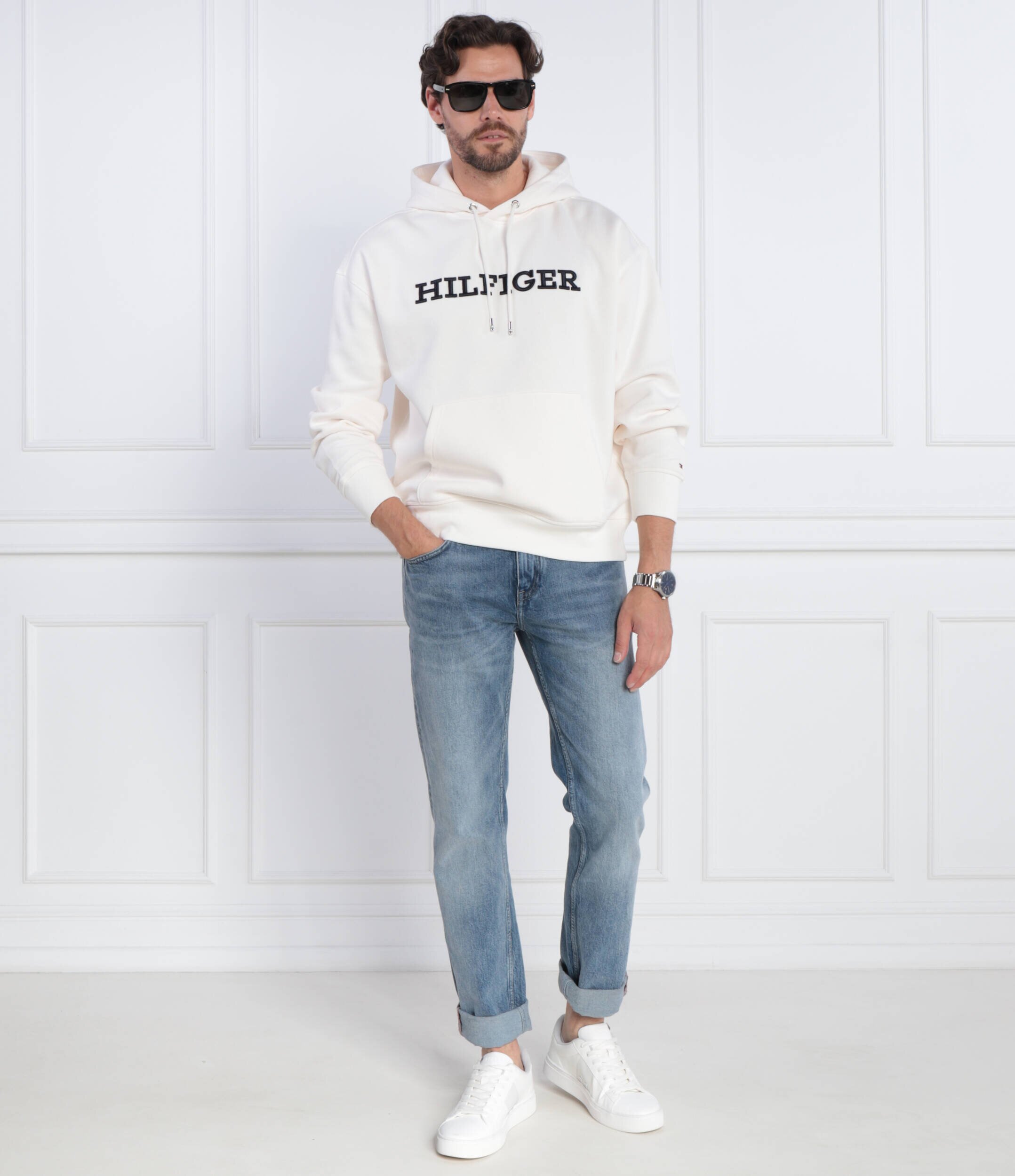 Tommy Hilfiger Hanorac MONOTYPE EMBRO HOODIE | Regular Fit