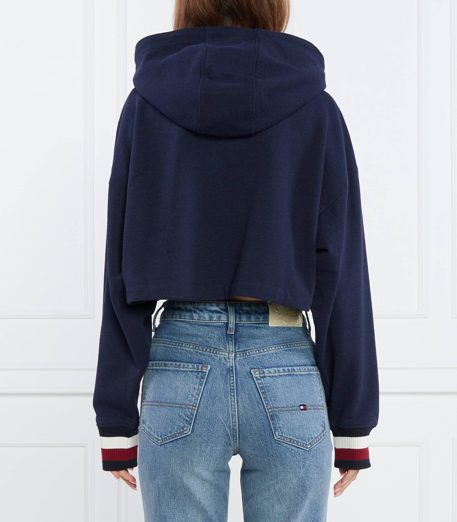 Tommy Hilfiger Hanorac THXSM FLEECE CROP GRAPHIC | Cropped Fit