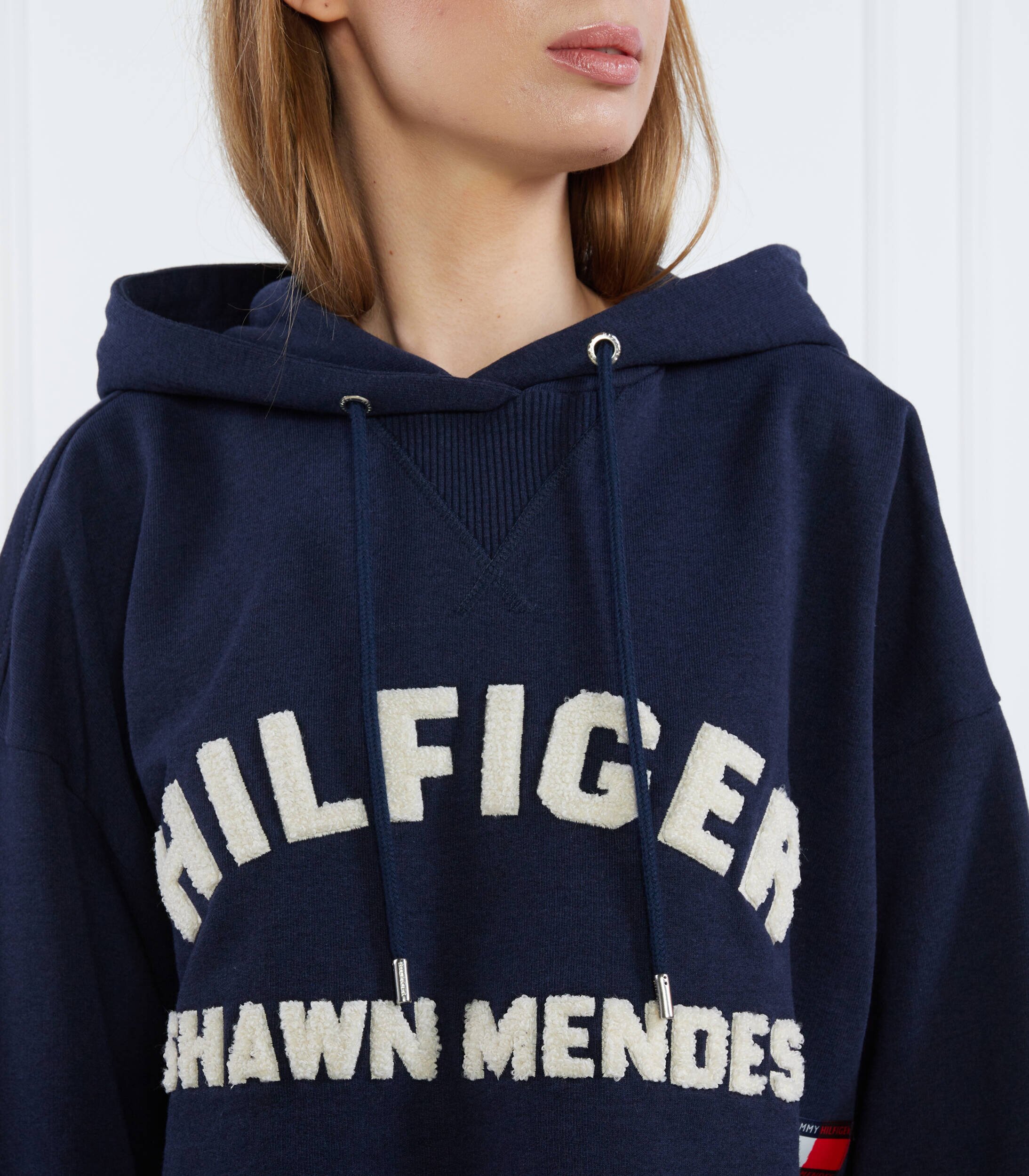 Tommy Hilfiger Hanorac THXSM FLEECE CROP GRAPHIC | Cropped Fit