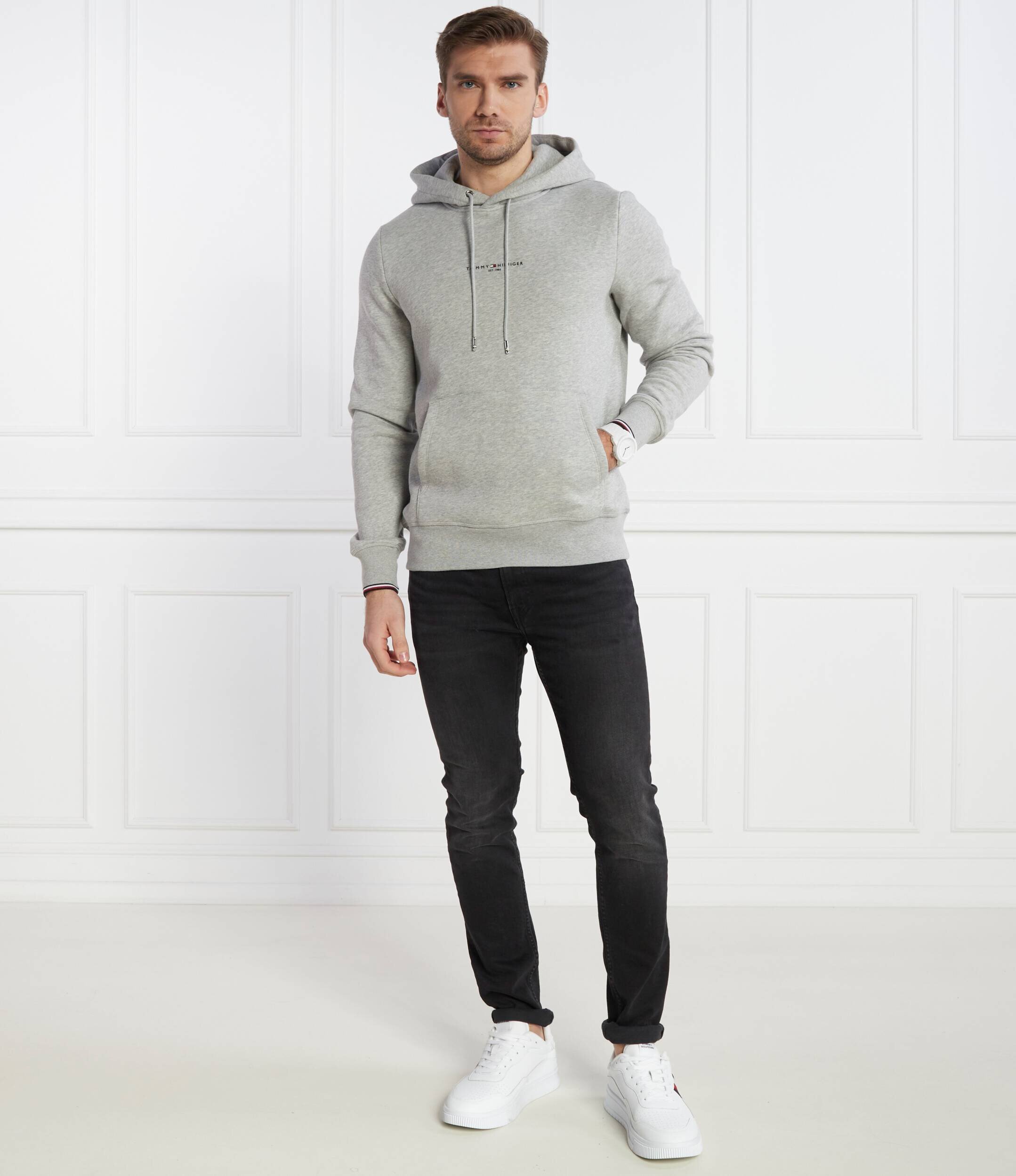 Tommy Hilfiger Hanorac TOMMY LOGO TIPPED HOODY | Regular Fit
