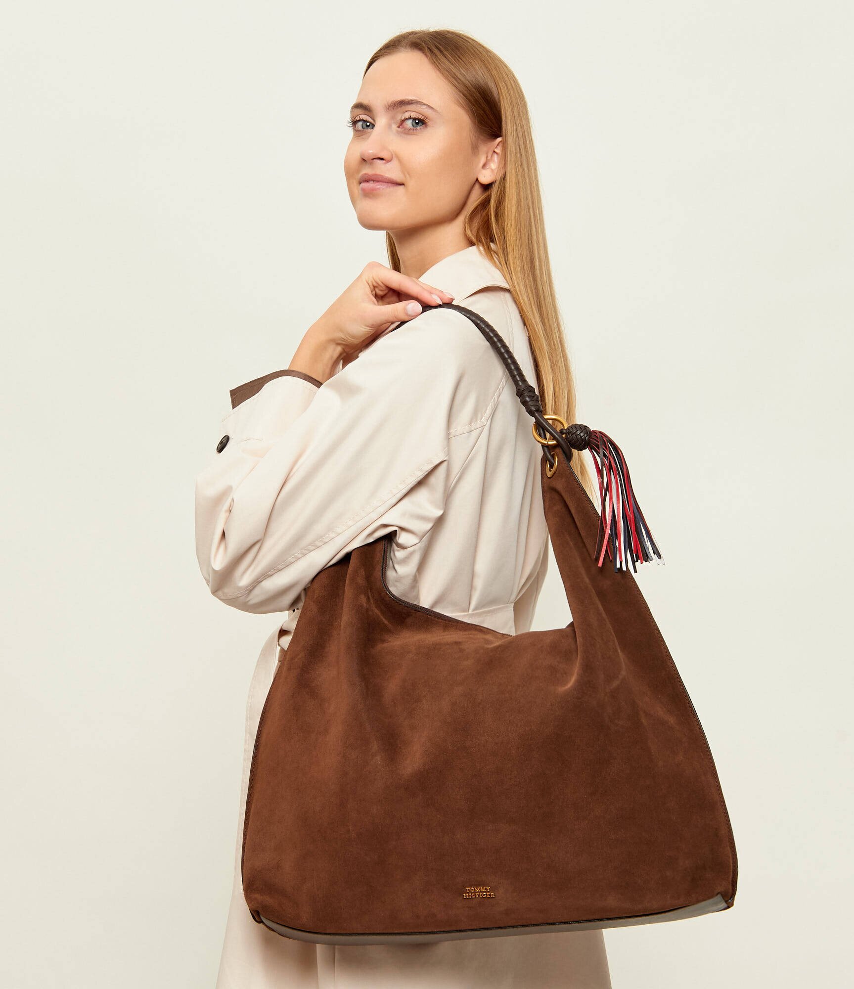 Tommy Hilfiger Hobo TH STATEMENT | piele întoarsă
