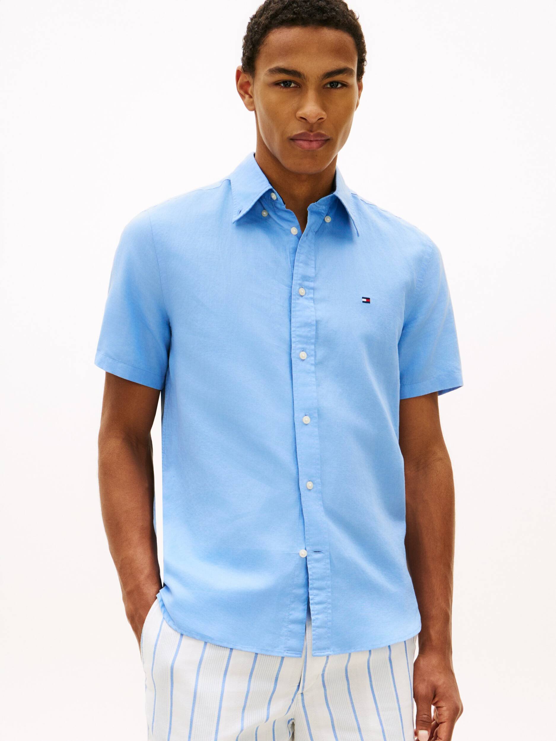 Tommy Hilfiger Koszula | Regular Fit | z dodatkiem lnu