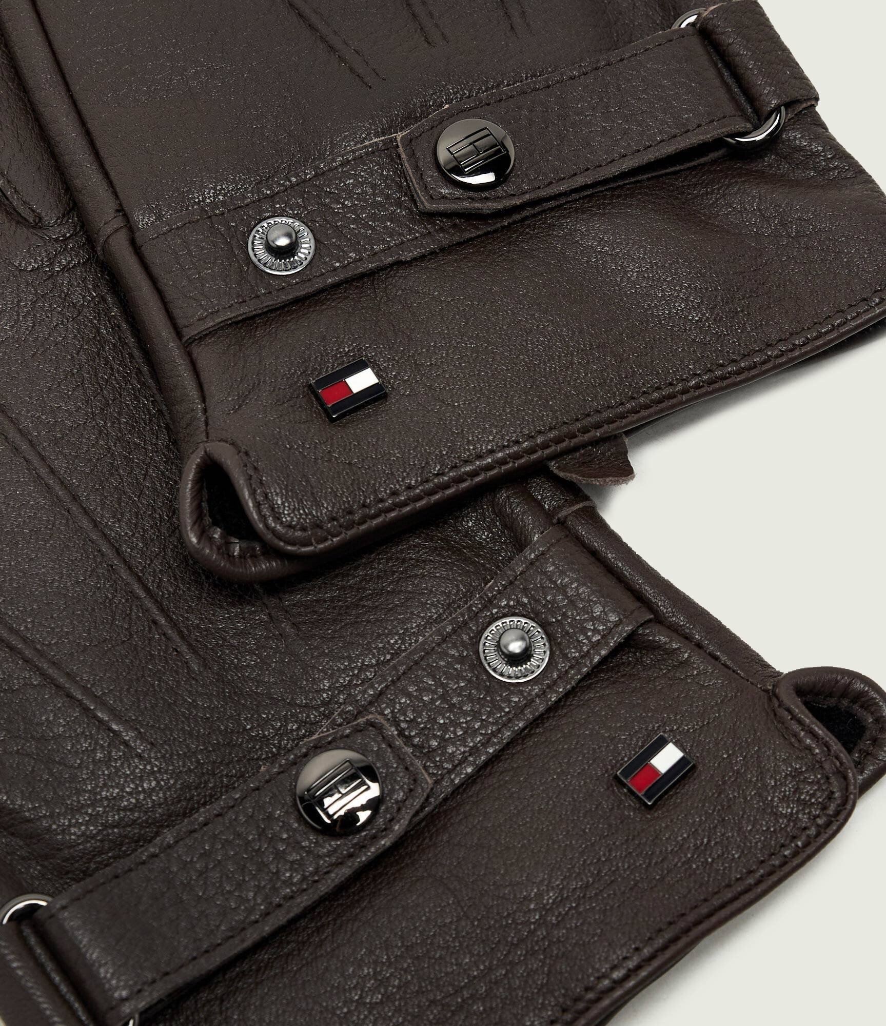 Tommy Hilfiger Mănuși de piele cu adaos de lână