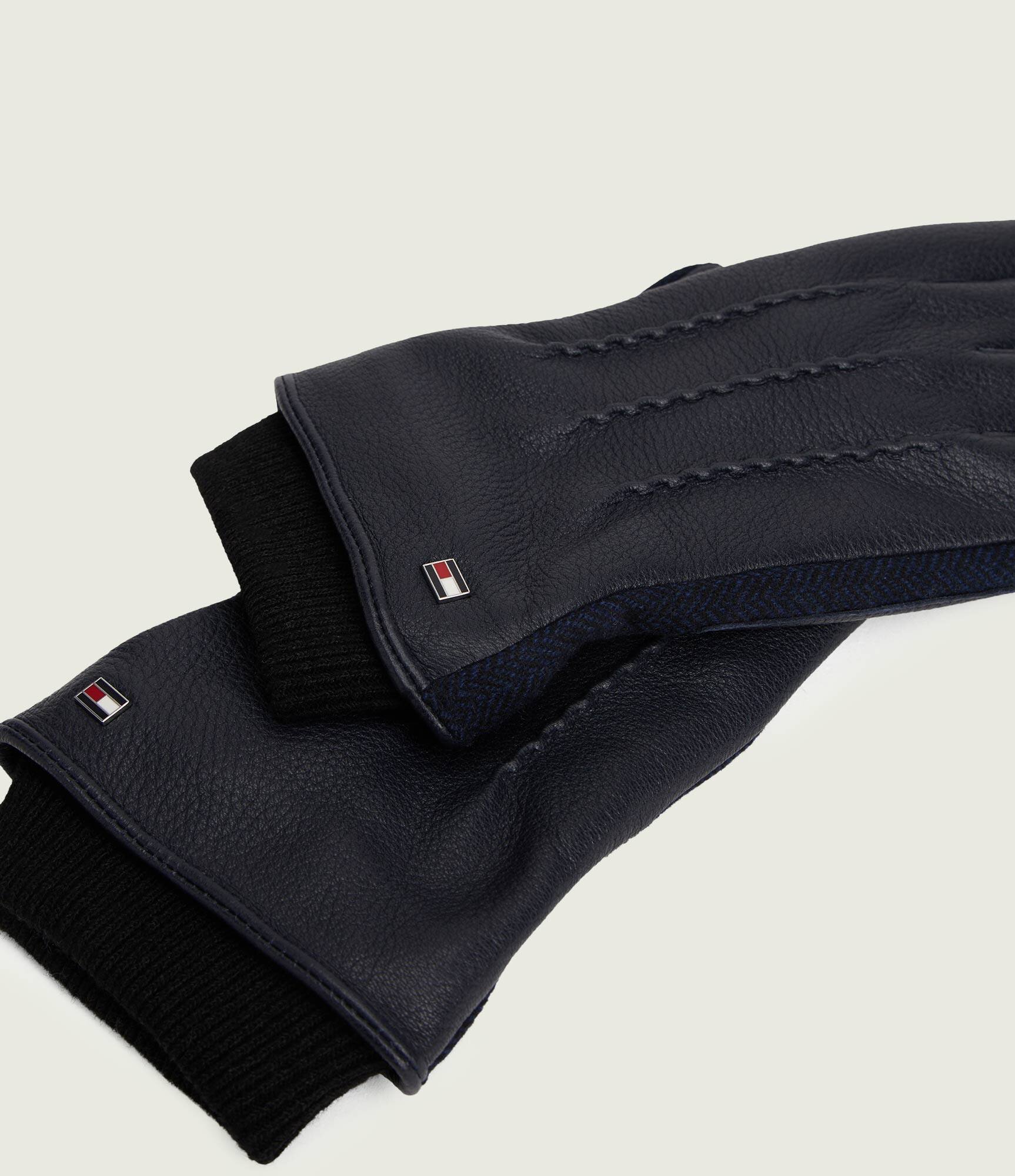 Tommy Hilfiger Mănuși de piele cu adaos de lână