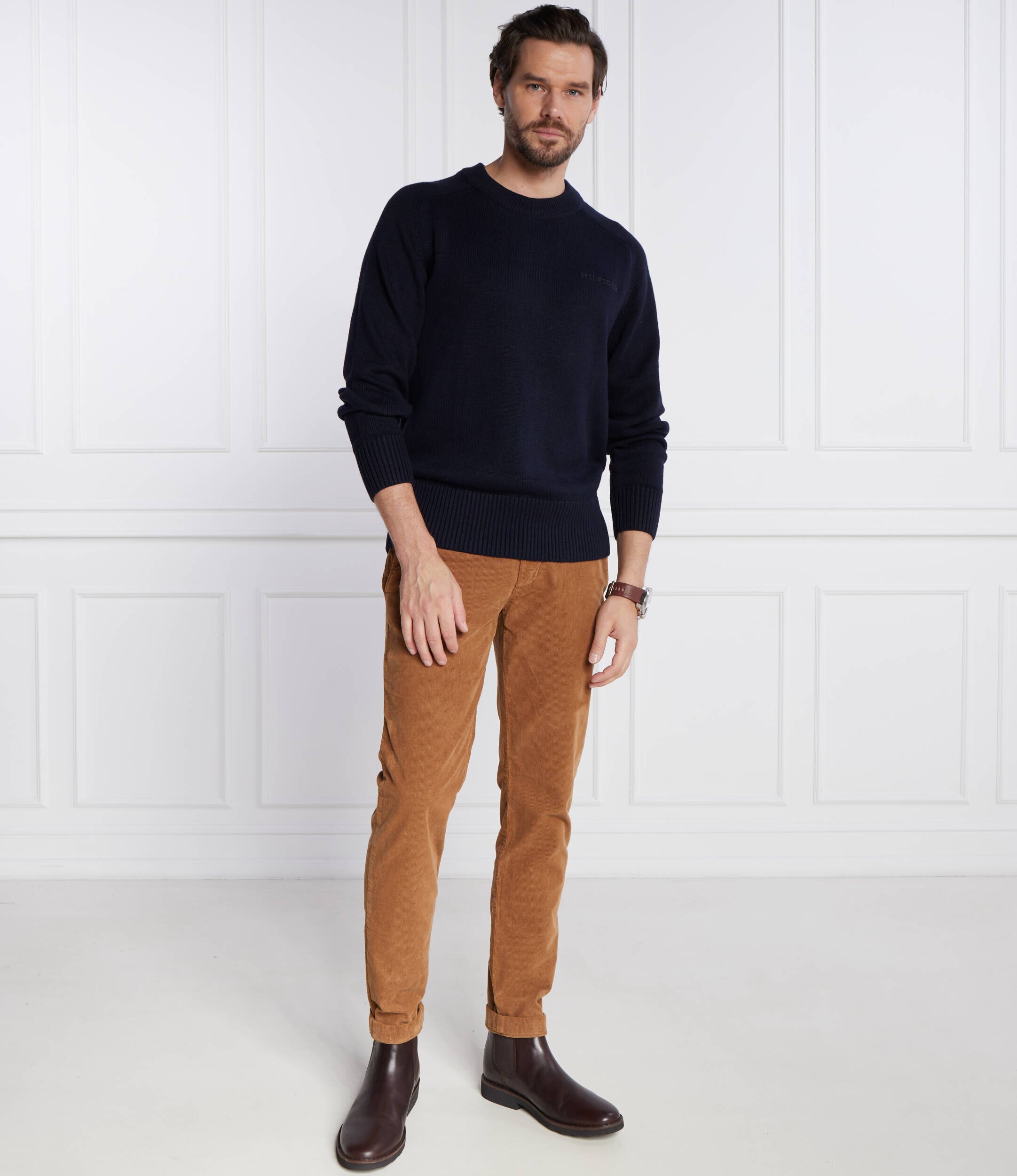 Tommy Hilfiger Pantaloni chino BLEECKER CHINO CORDUROY GMD | Slim Fit