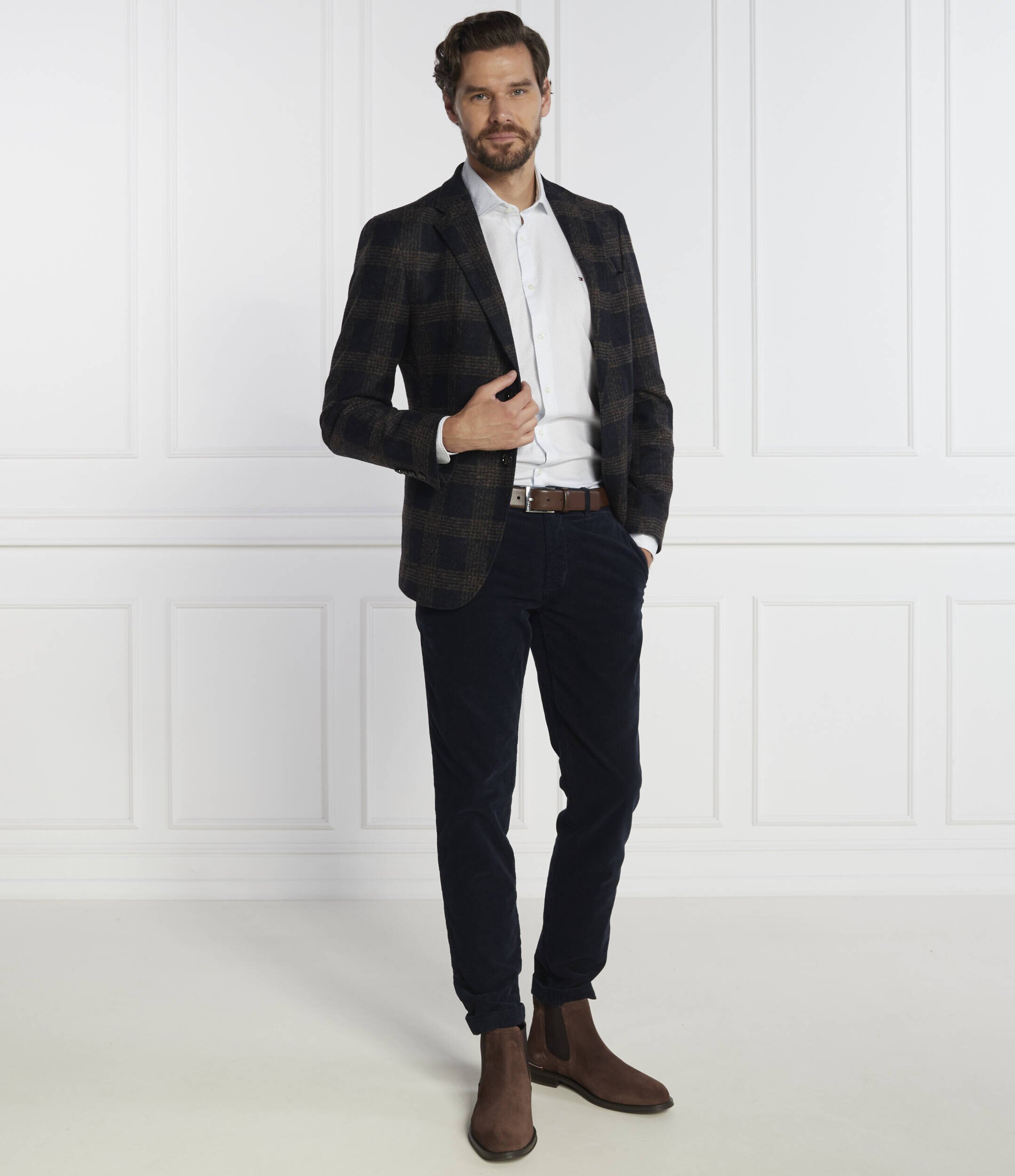 Tommy Hilfiger Pantaloni chino BLEECKER CHINO CORDUROY GMD | Slim Fit