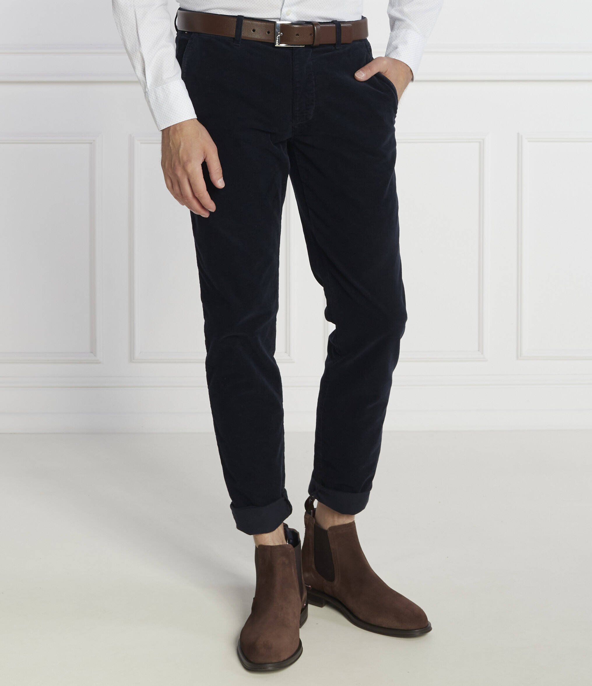 Tommy Hilfiger Pantaloni chino BLEECKER CHINO CORDUROY GMD | Slim Fit