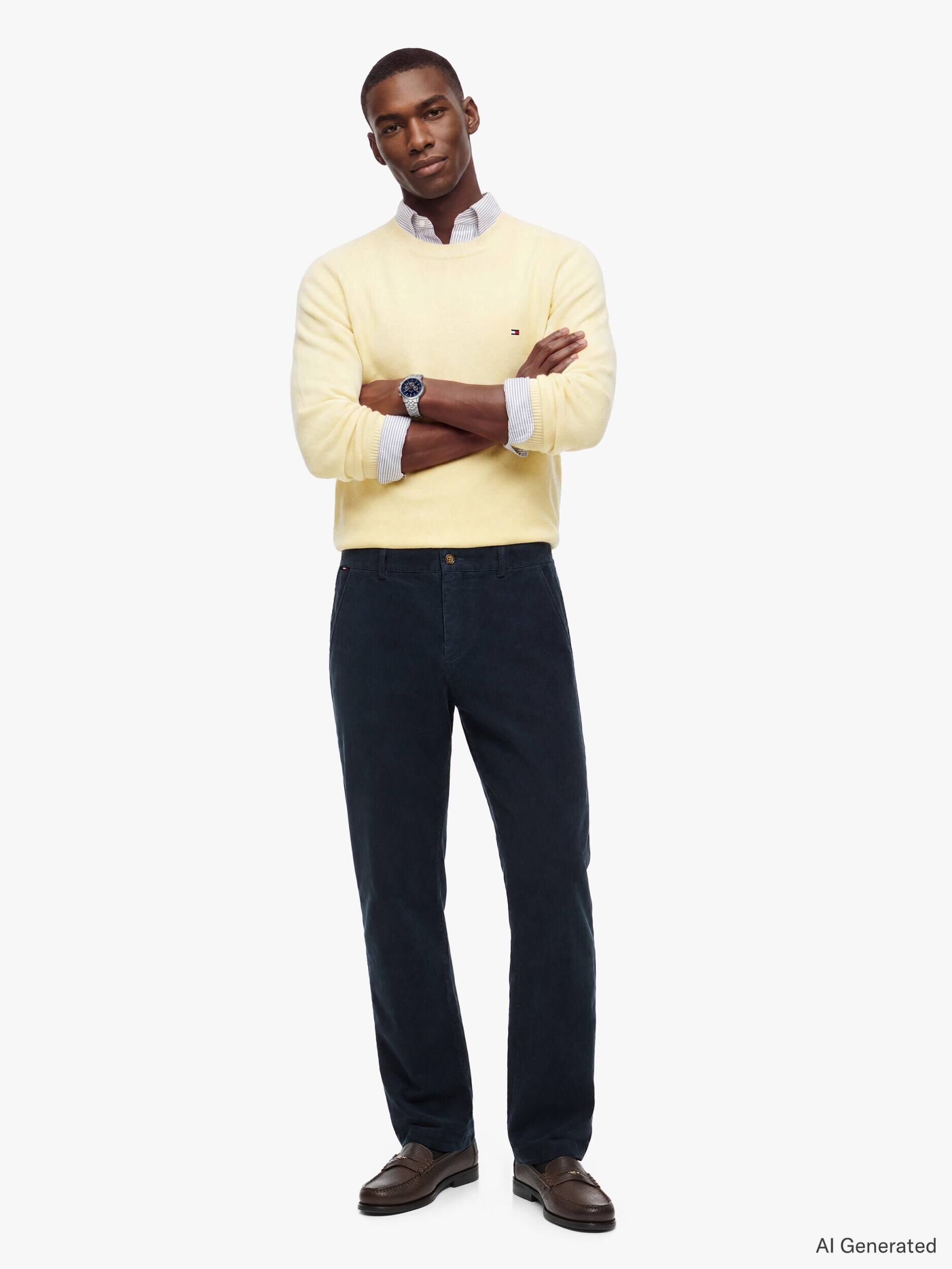 Tommy Hilfiger Pantaloni chino Denton | Slim Fit | catifea reiată