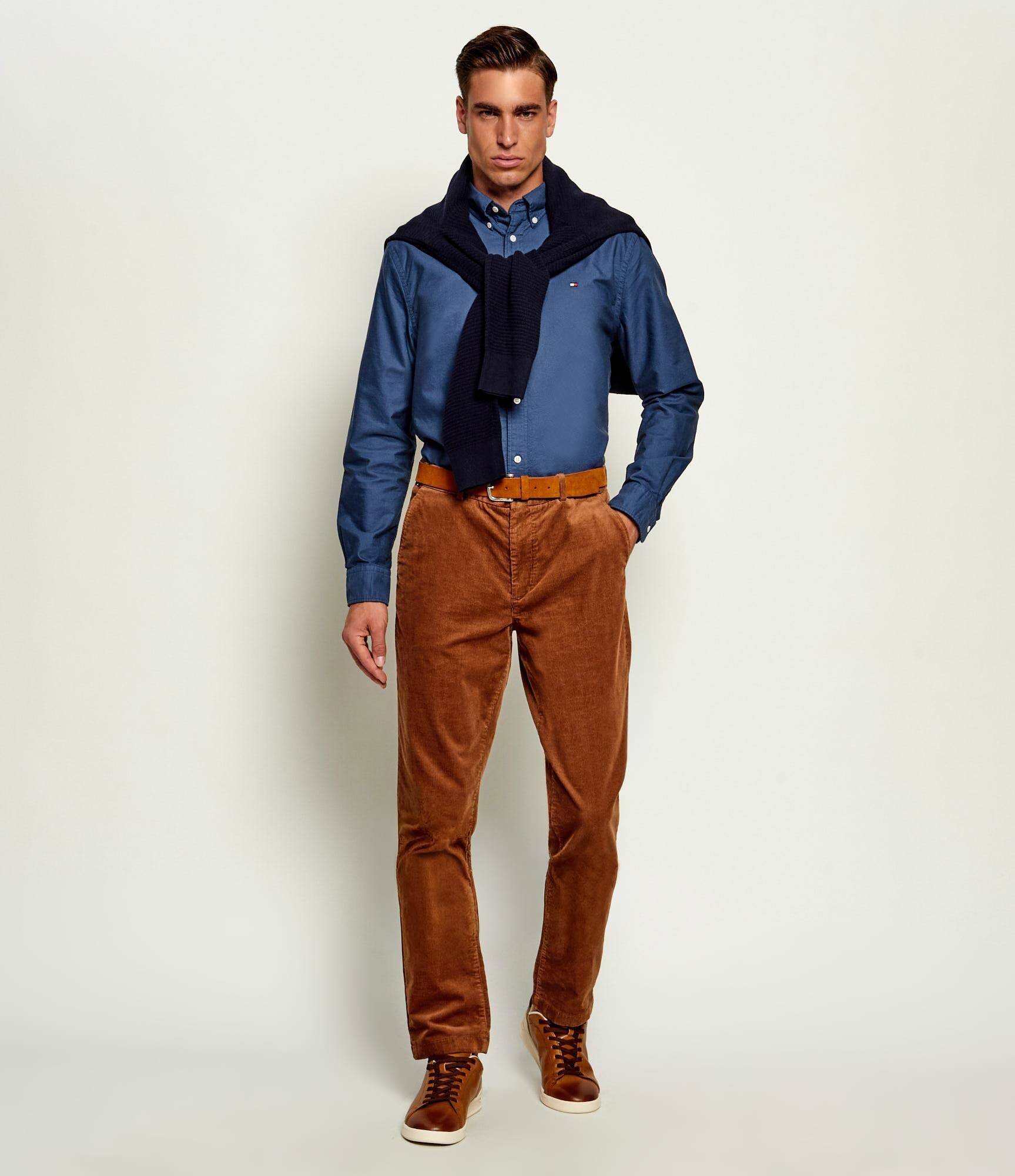 Tommy Hilfiger Pantaloni chino Denton | Slim Fit | catifea reiată