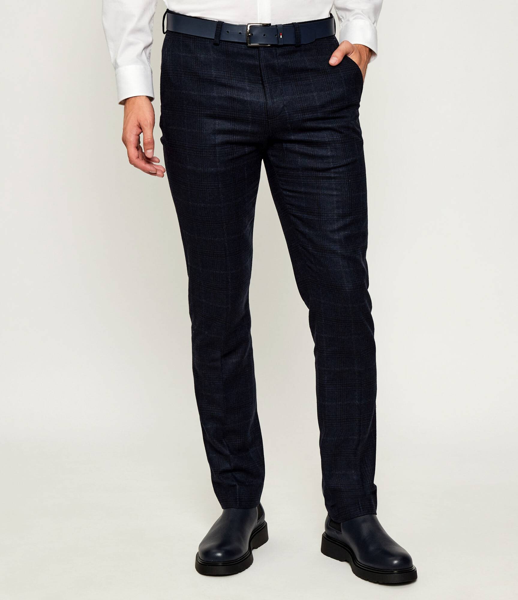 Tommy Hilfiger Pantaloni chino Denton | Straight fit cu adaos de lână