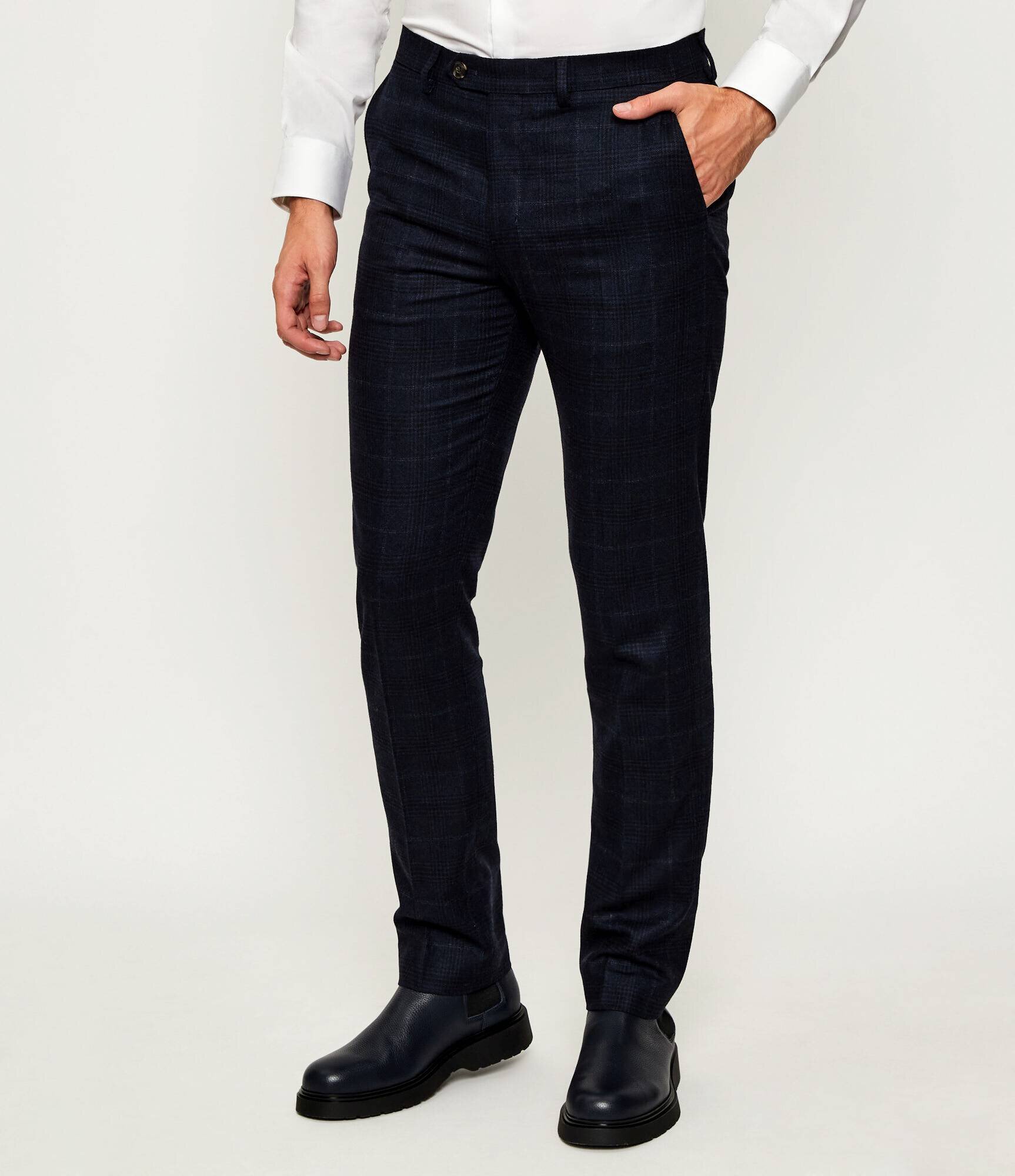 Tommy Hilfiger Pantaloni chino Denton | Straight fit cu adaos de lână