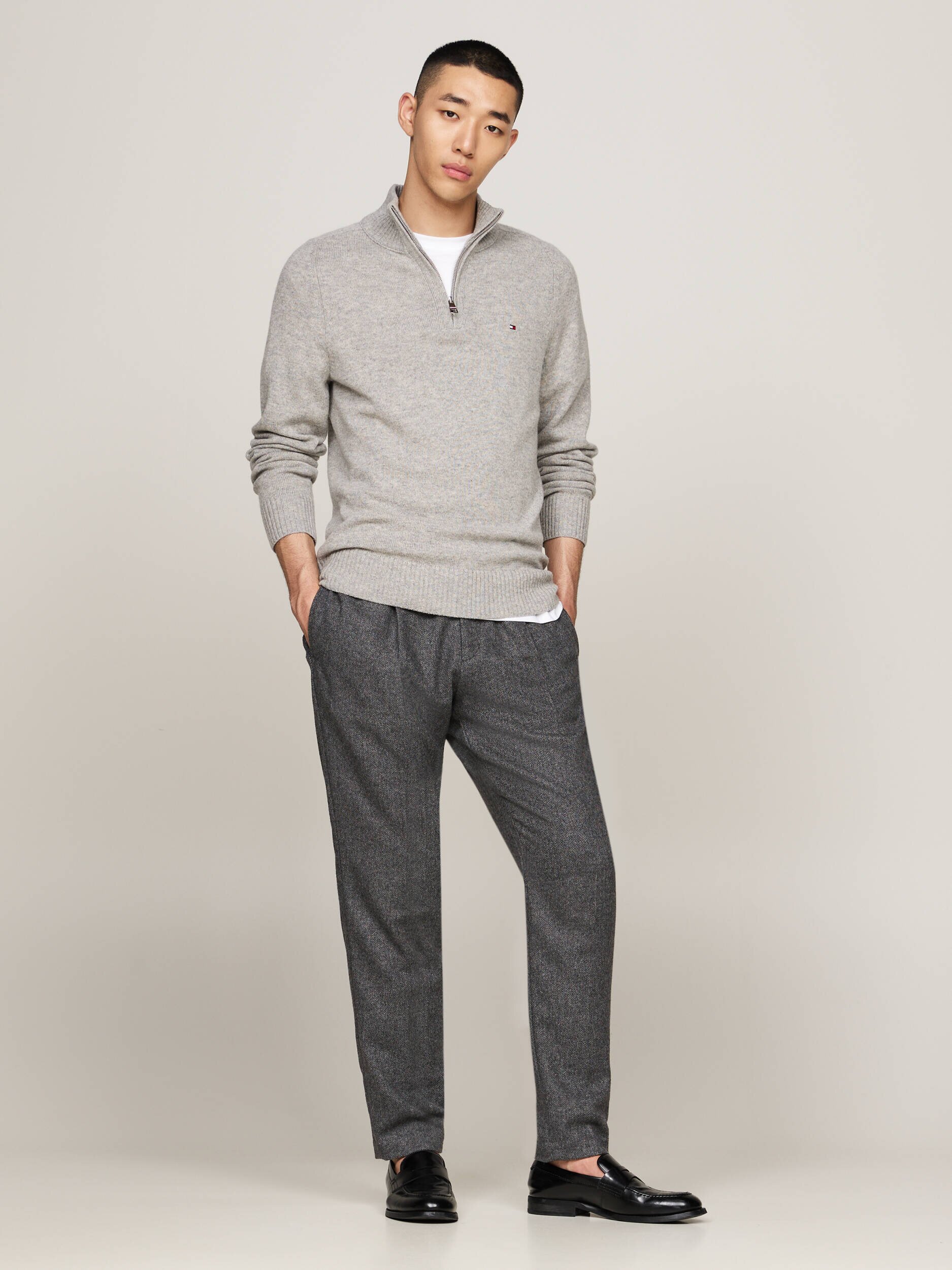 Tommy Hilfiger Pantaloni de lână | Tapered fit