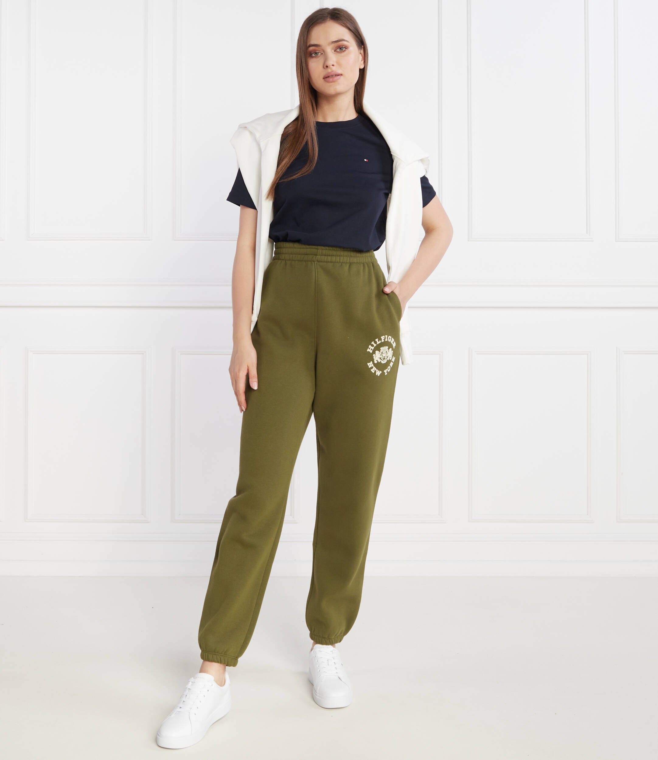 Tommy Hilfiger Pantaloni de trening VARSITY FLOCK | Relaxed fit