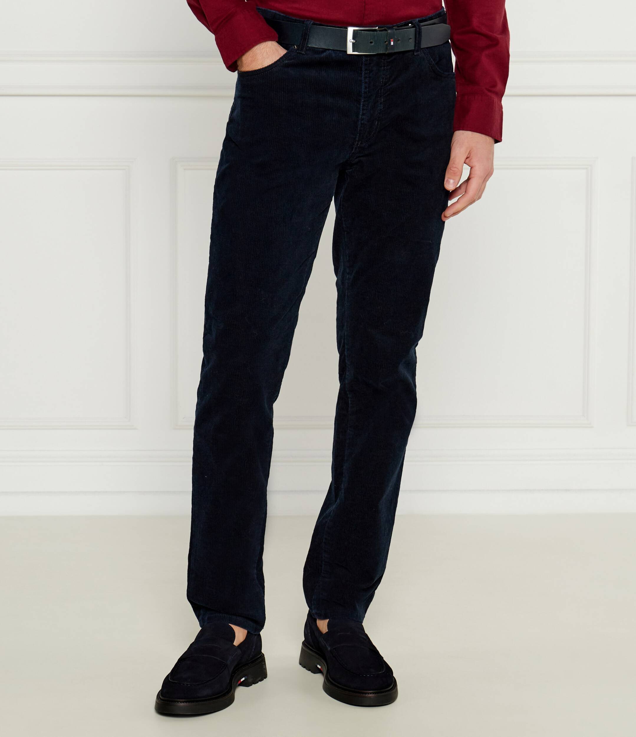 Tommy Hilfiger Pantaloni Denton | Straight fit | catifea reiată