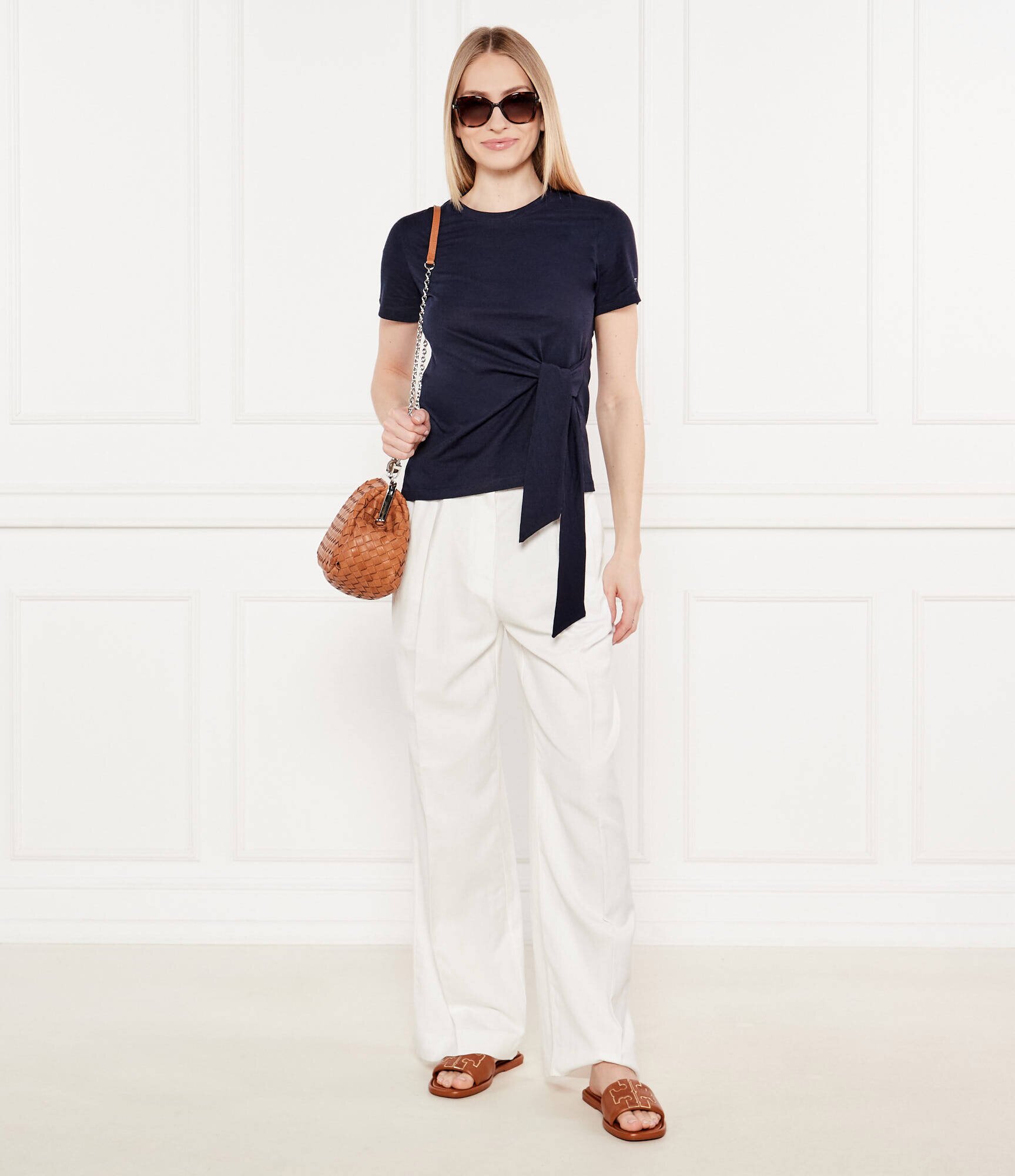 Tommy Hilfiger Pantaloni | flare fit | cu adaos de in