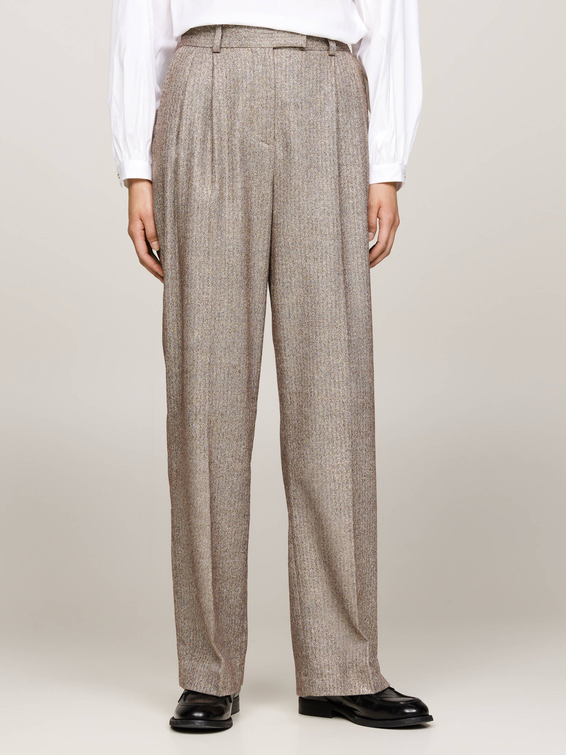 Tommy Hilfiger Pantaloni | flare fit cu adaos de lână