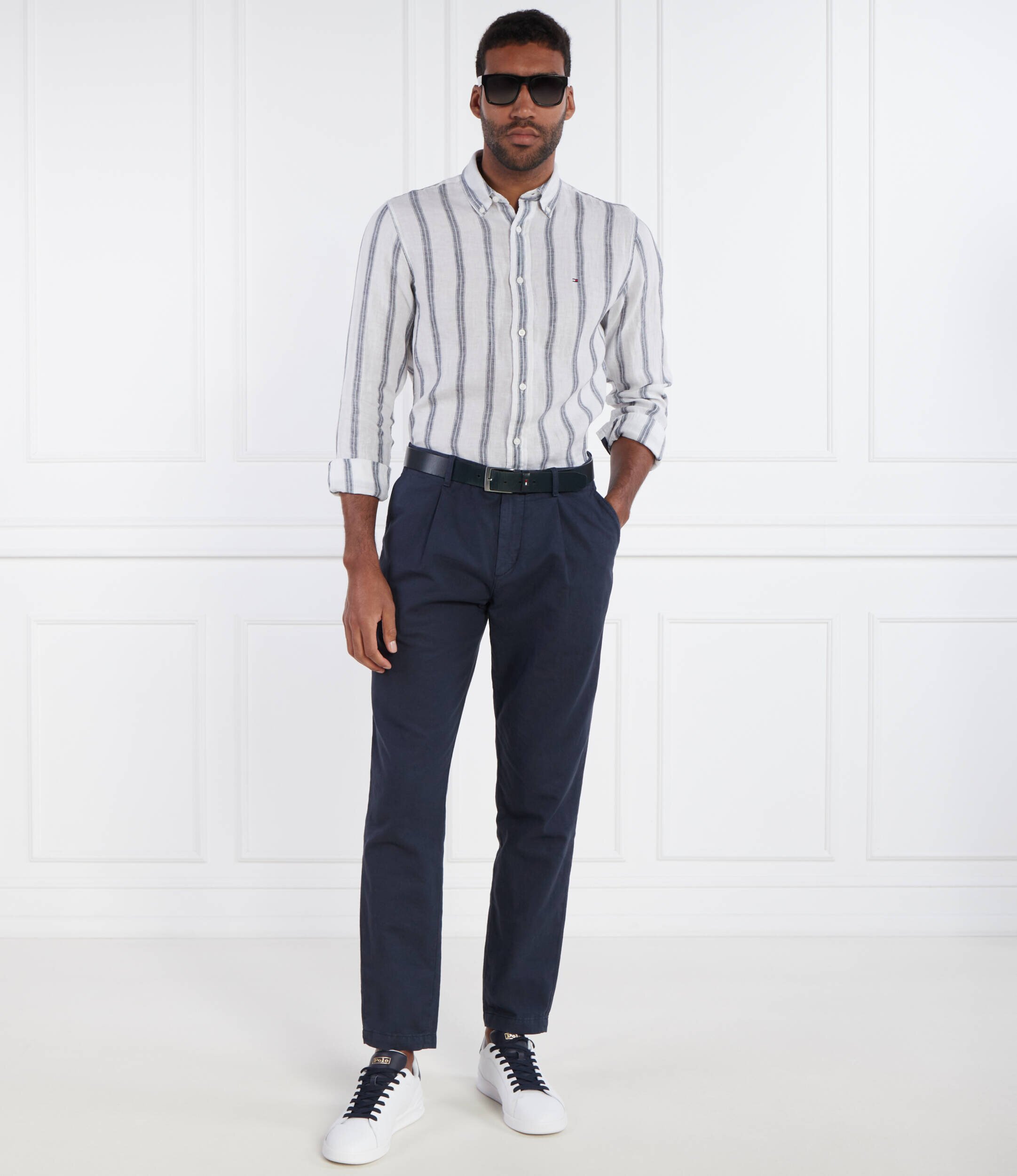 Tommy Hilfiger Pantaloni HARLEM | Slim Fit | cu adaos de in