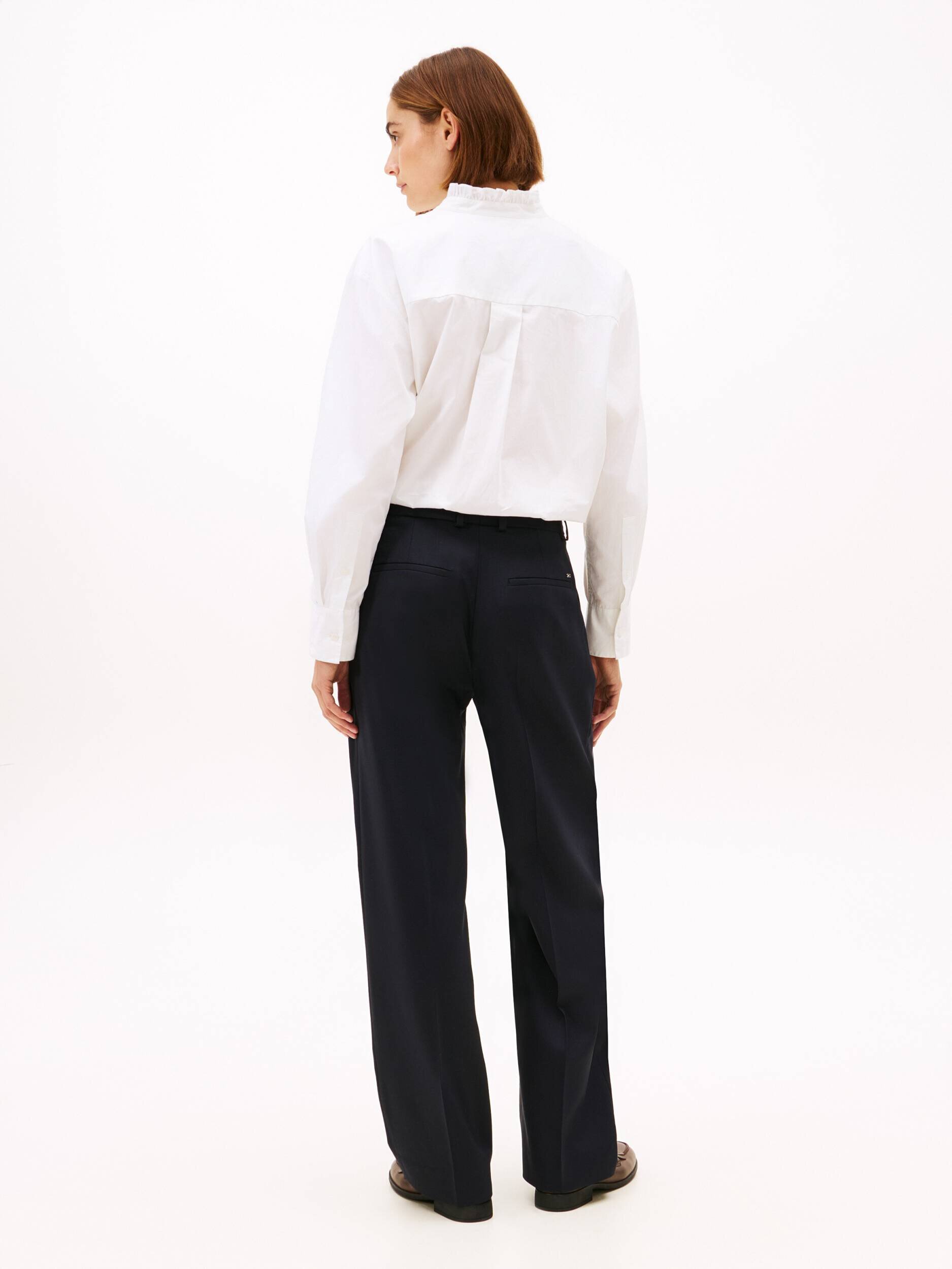 Tommy Hilfiger Pantaloni | Loose fit cu adaos de lână