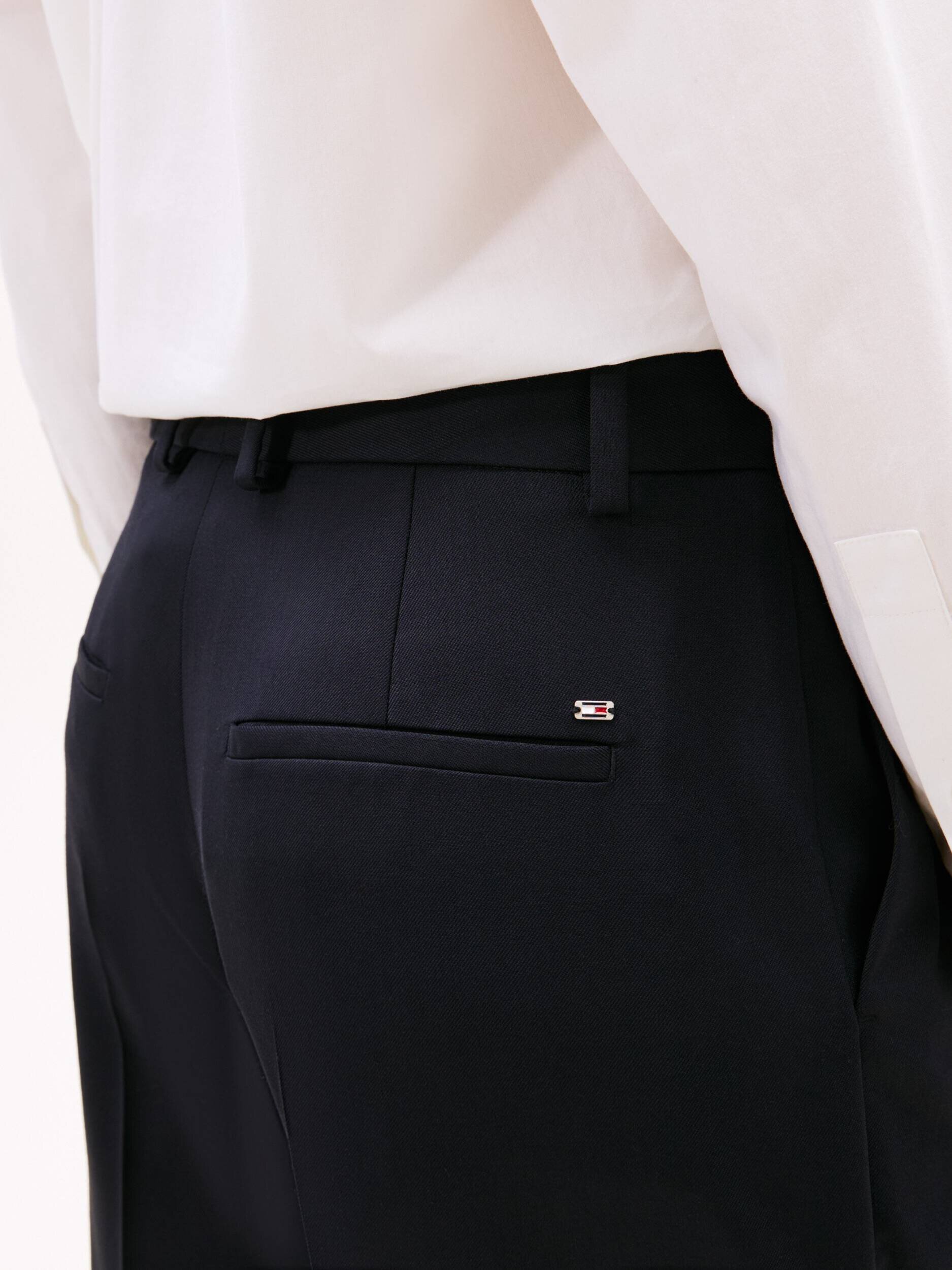 Tommy Hilfiger Pantaloni | Loose fit cu adaos de lână