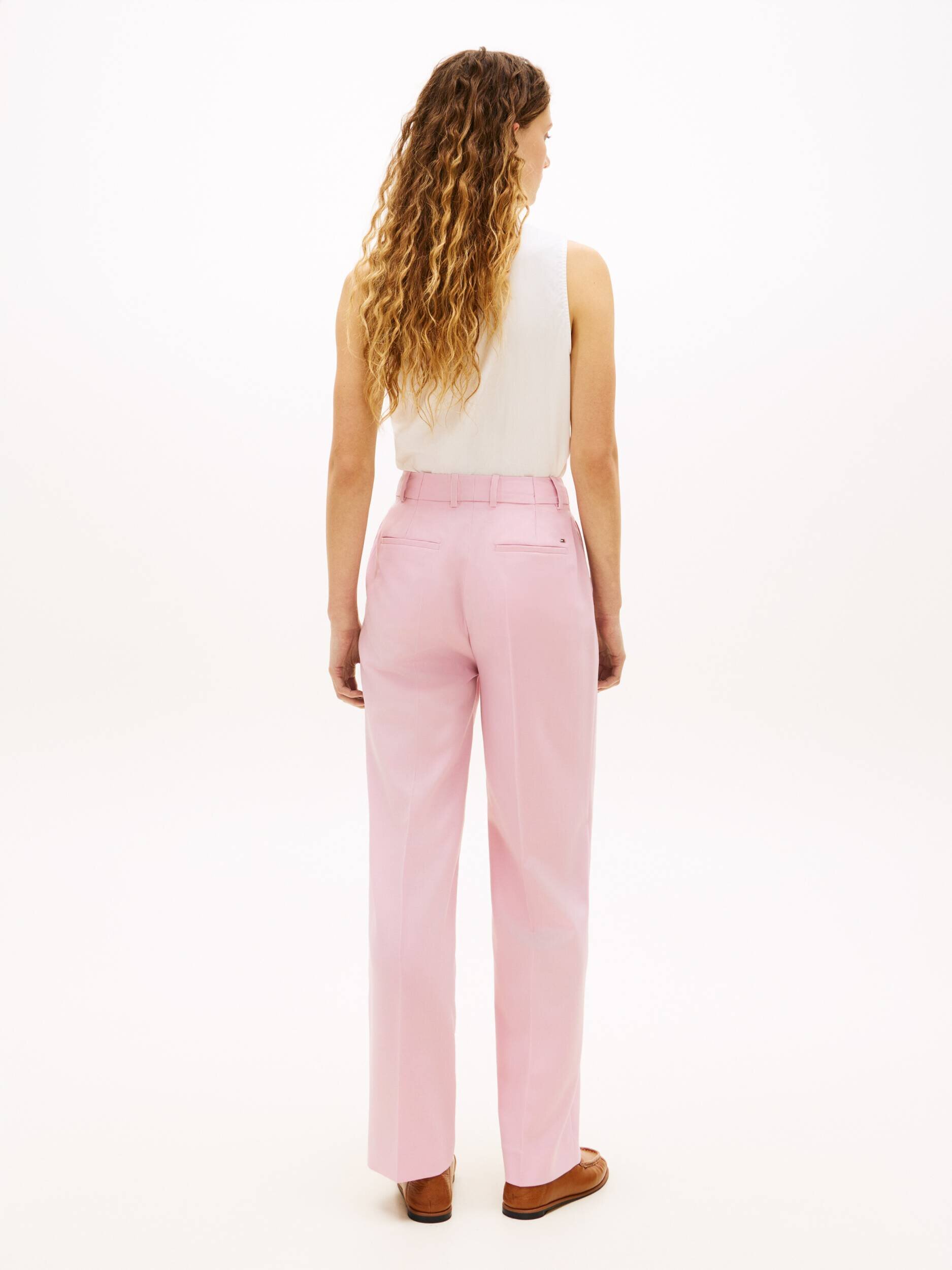 Tommy Hilfiger Pantaloni | Loose fit cu adaos de lână