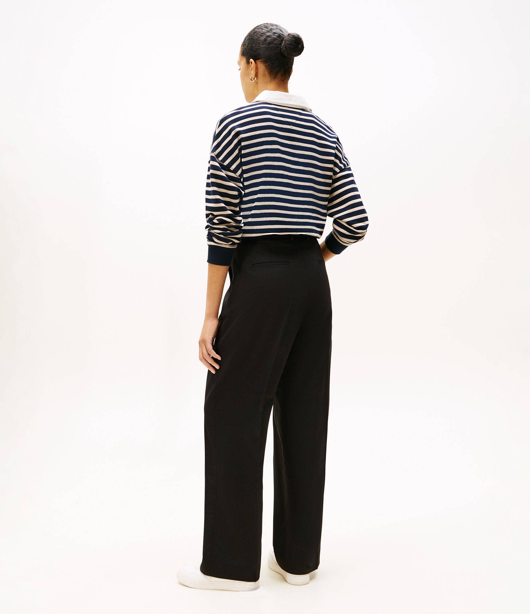 Tommy Hilfiger Pantaloni | Loose fit cu adaos de lână