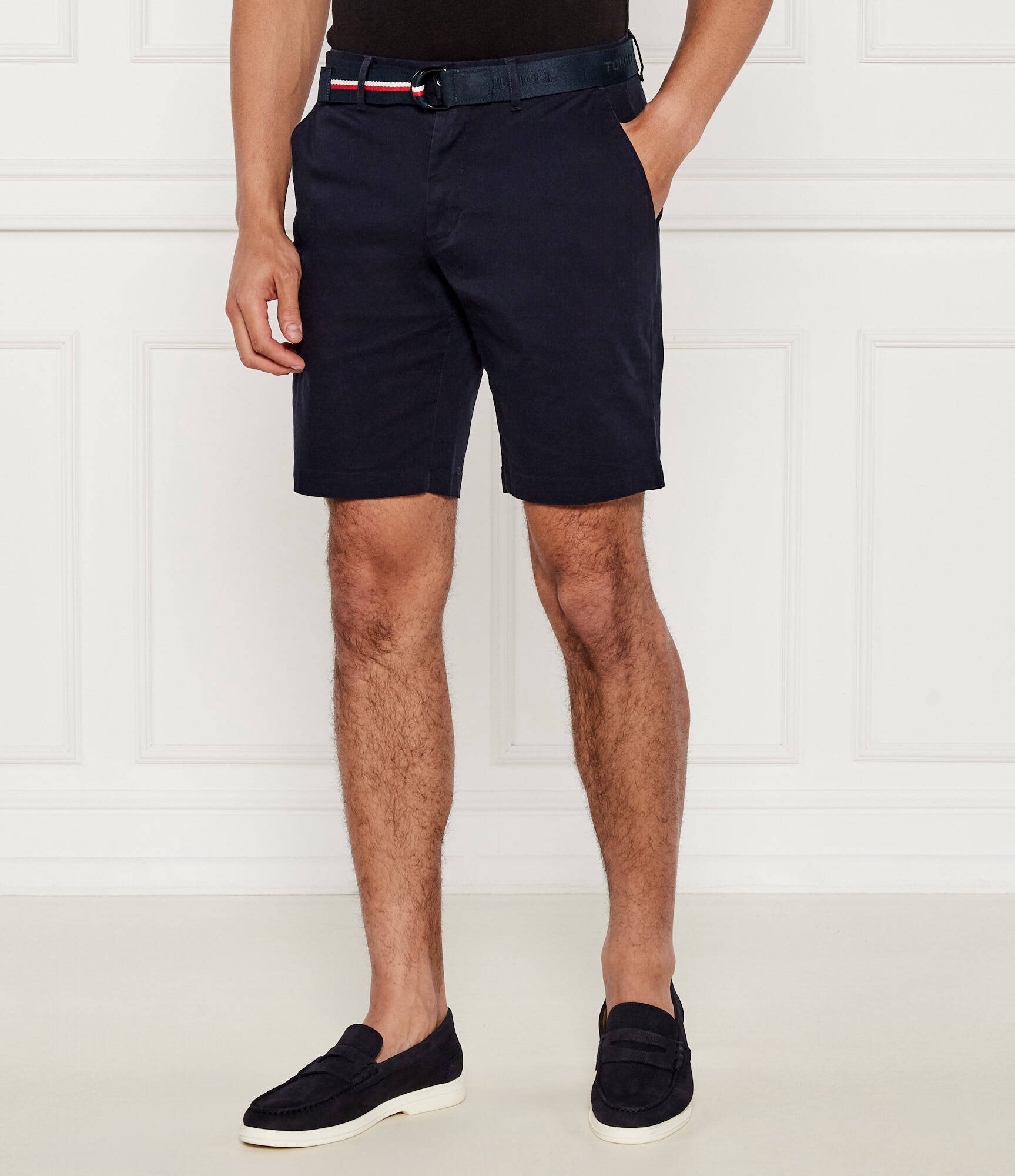 Tommy Hilfiger Pantaloni scurți chino + curea Brooklyn | Slim Fit