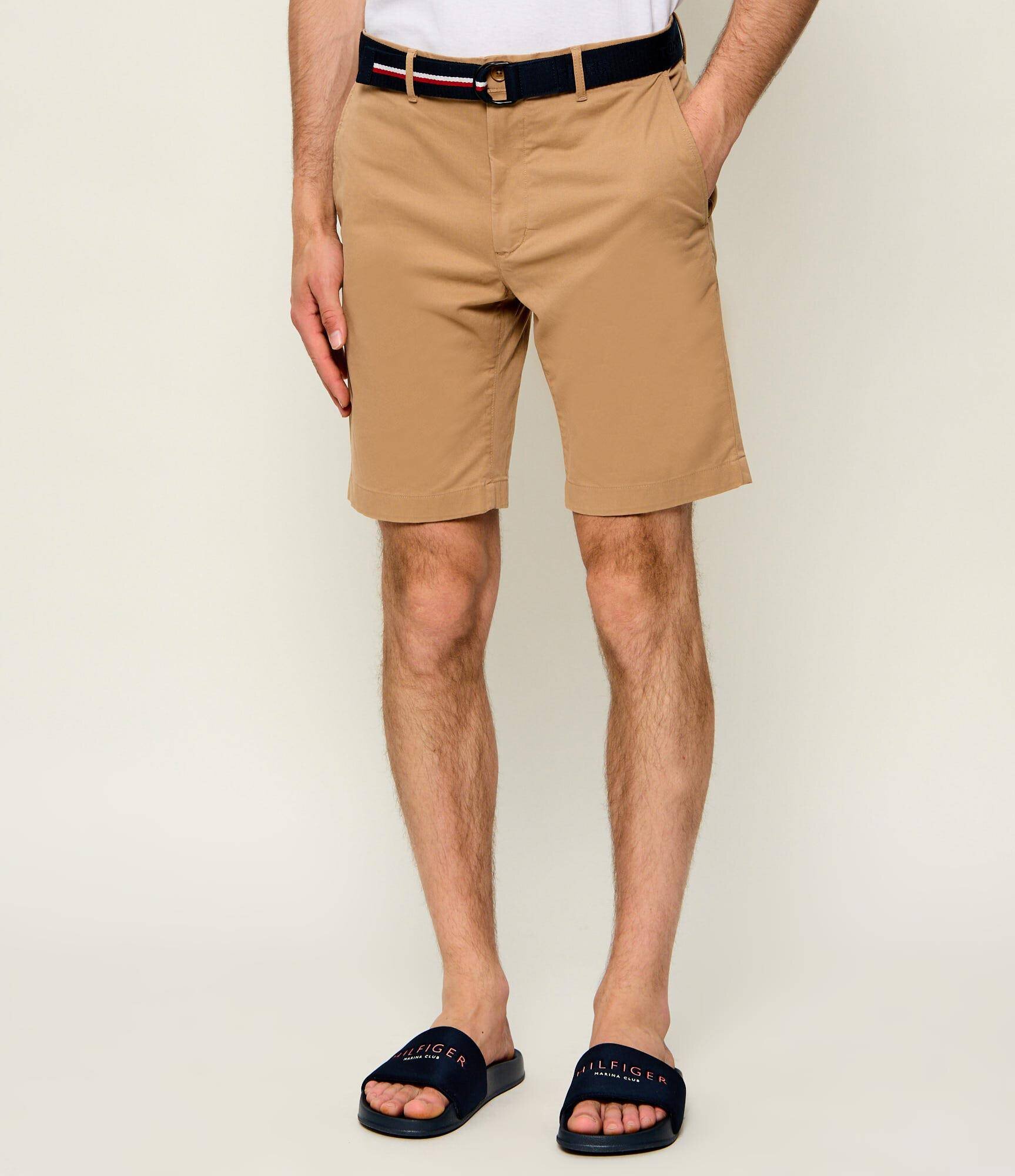 Tommy Hilfiger Pantaloni scurți chino + curea Denton | Slim Fit