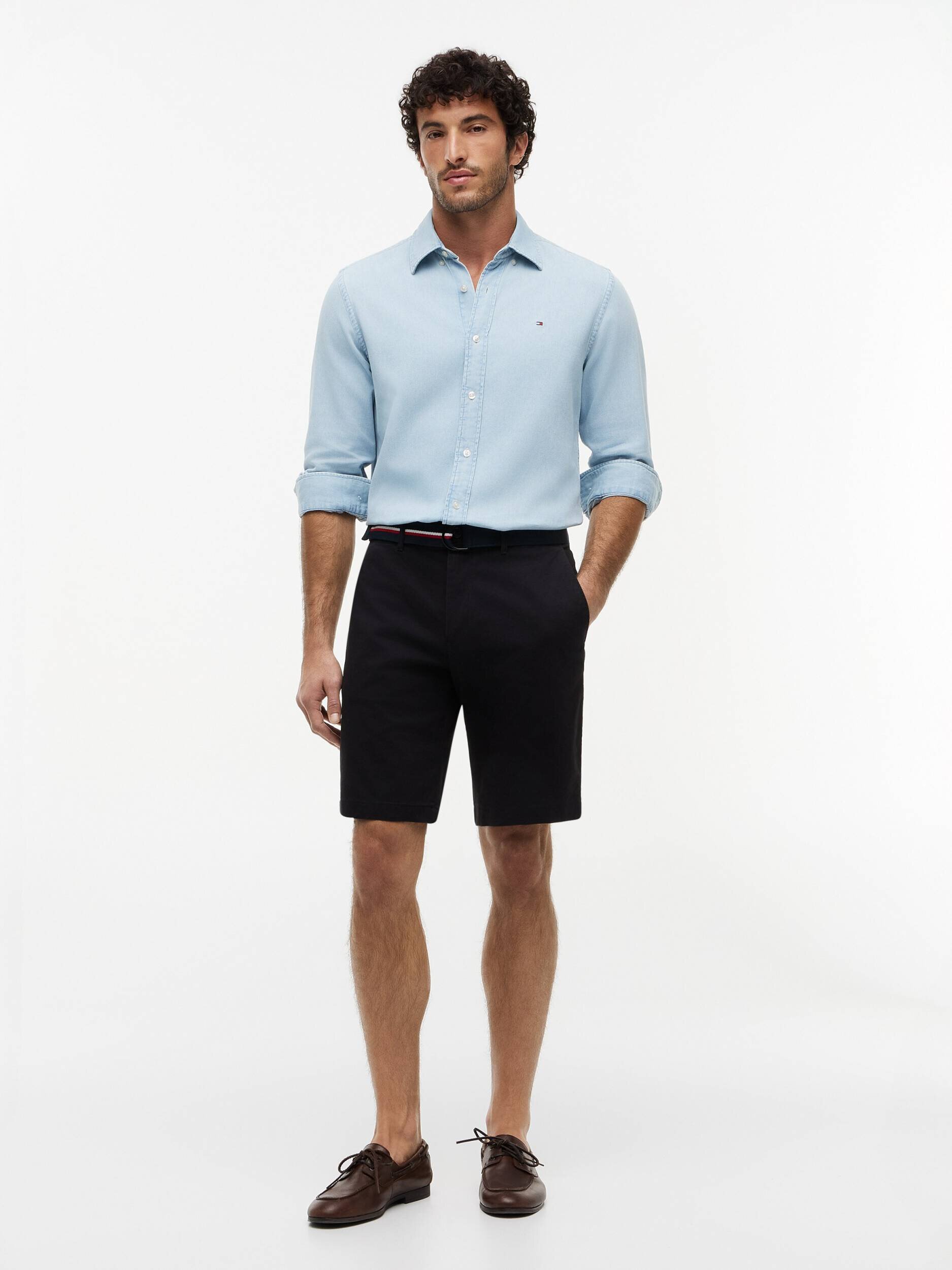 Tommy Hilfiger Pantaloni scurți chino + curea Denton | Slim Fit
