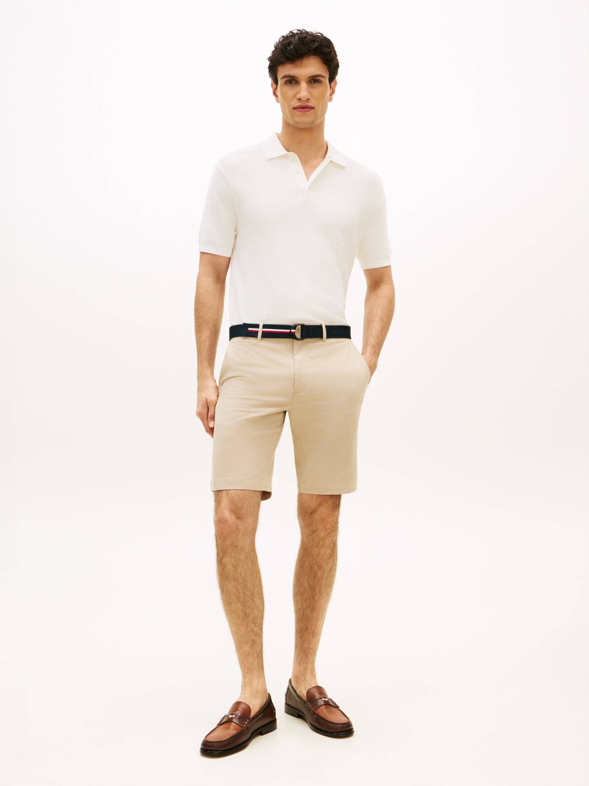 Tommy Hilfiger Pantaloni scurți chino + curea Denton | Slim Fit