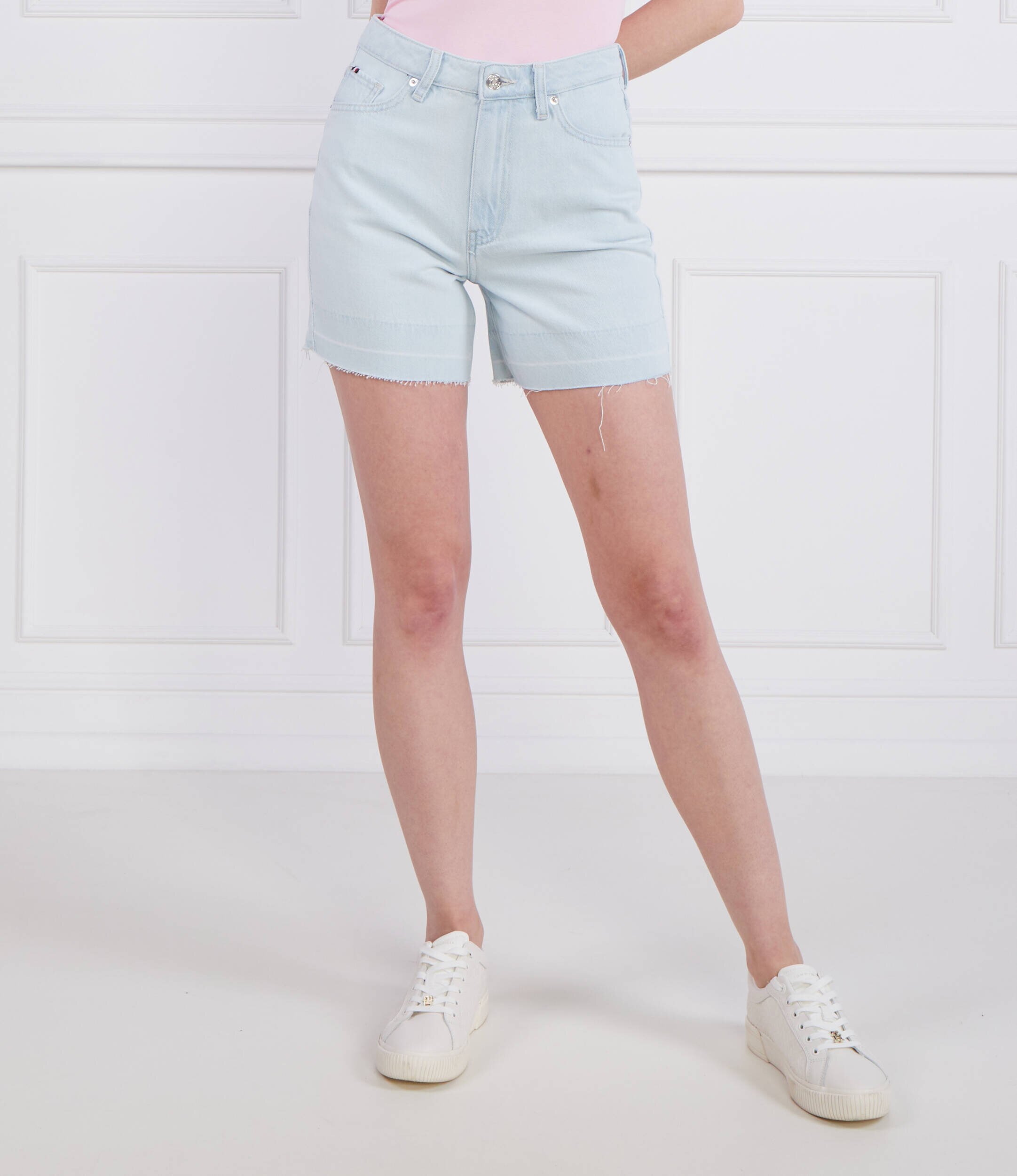 Tommy Hilfiger Pantaloni scurți DNM STRAIGHT SHORT HW KIRA | Regular Fit