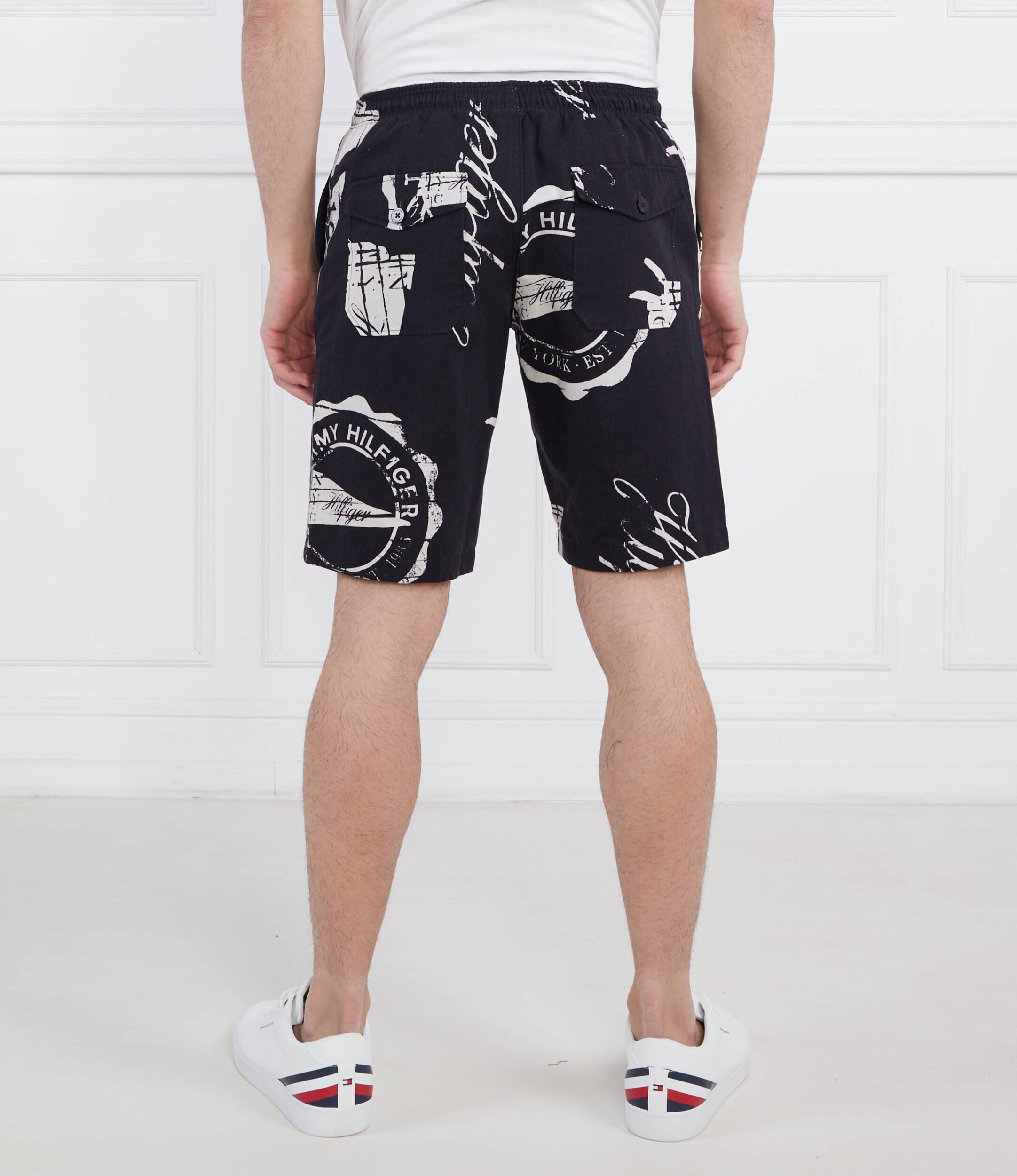 Tommy Hilfiger Pantaloni scurți HARLEM PENNANT PO | Regular Fit | cu adaos de in