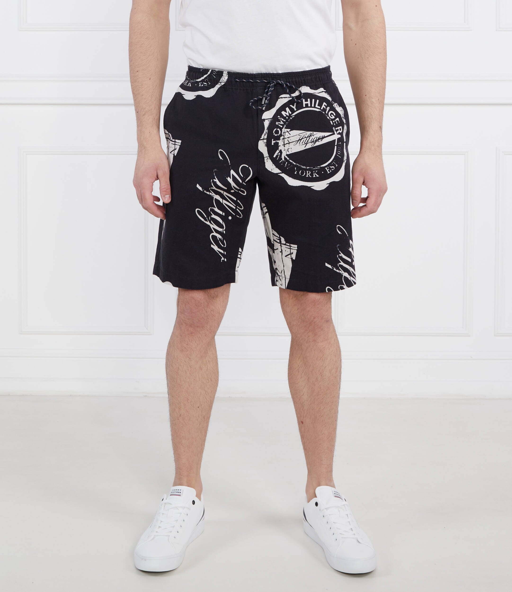Tommy Hilfiger Pantaloni scurți HARLEM PENNANT PO | Regular Fit | cu adaos de in