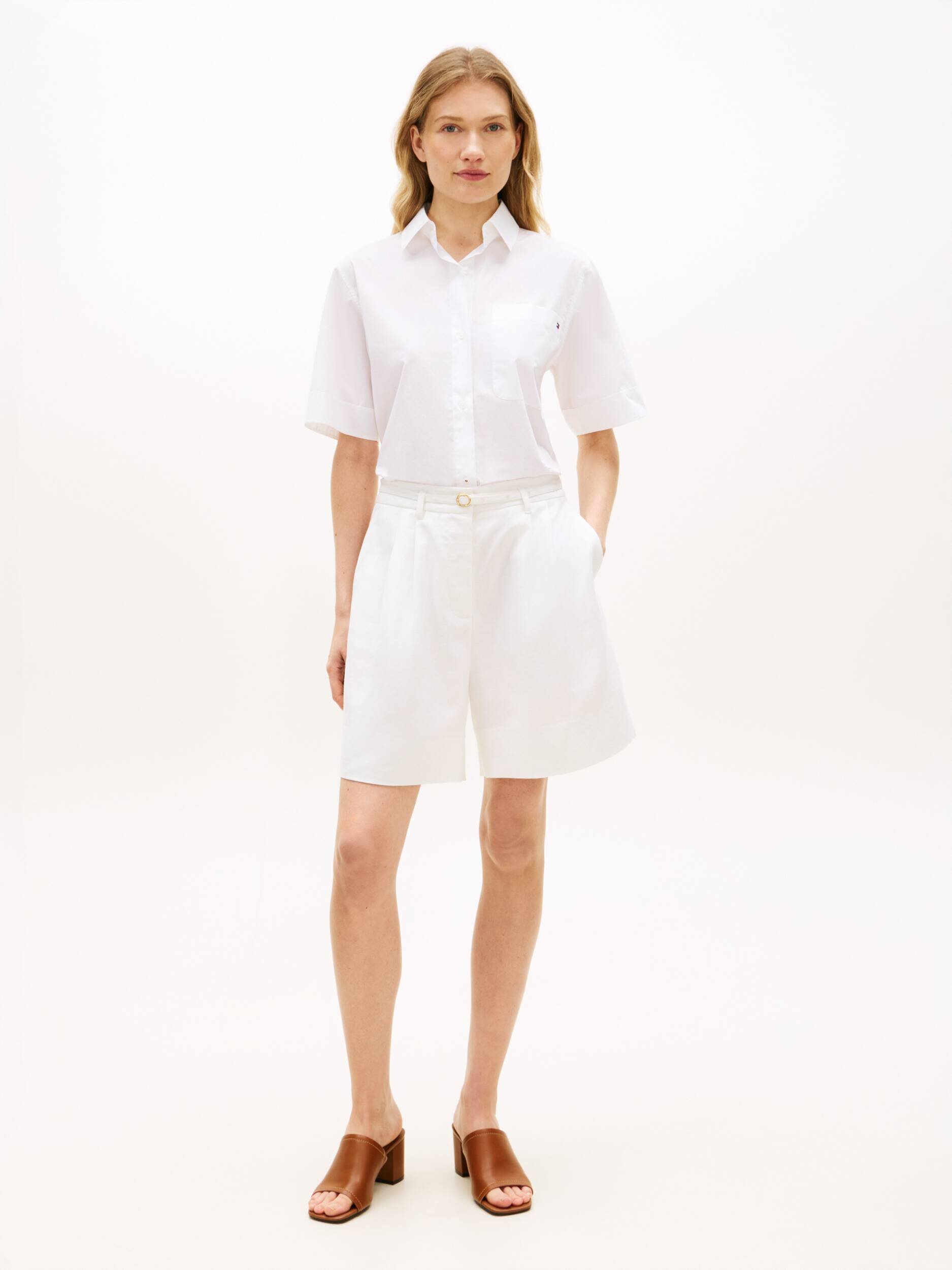 Tommy Hilfiger Pantaloni scurți | regular fit | cu adaos de in